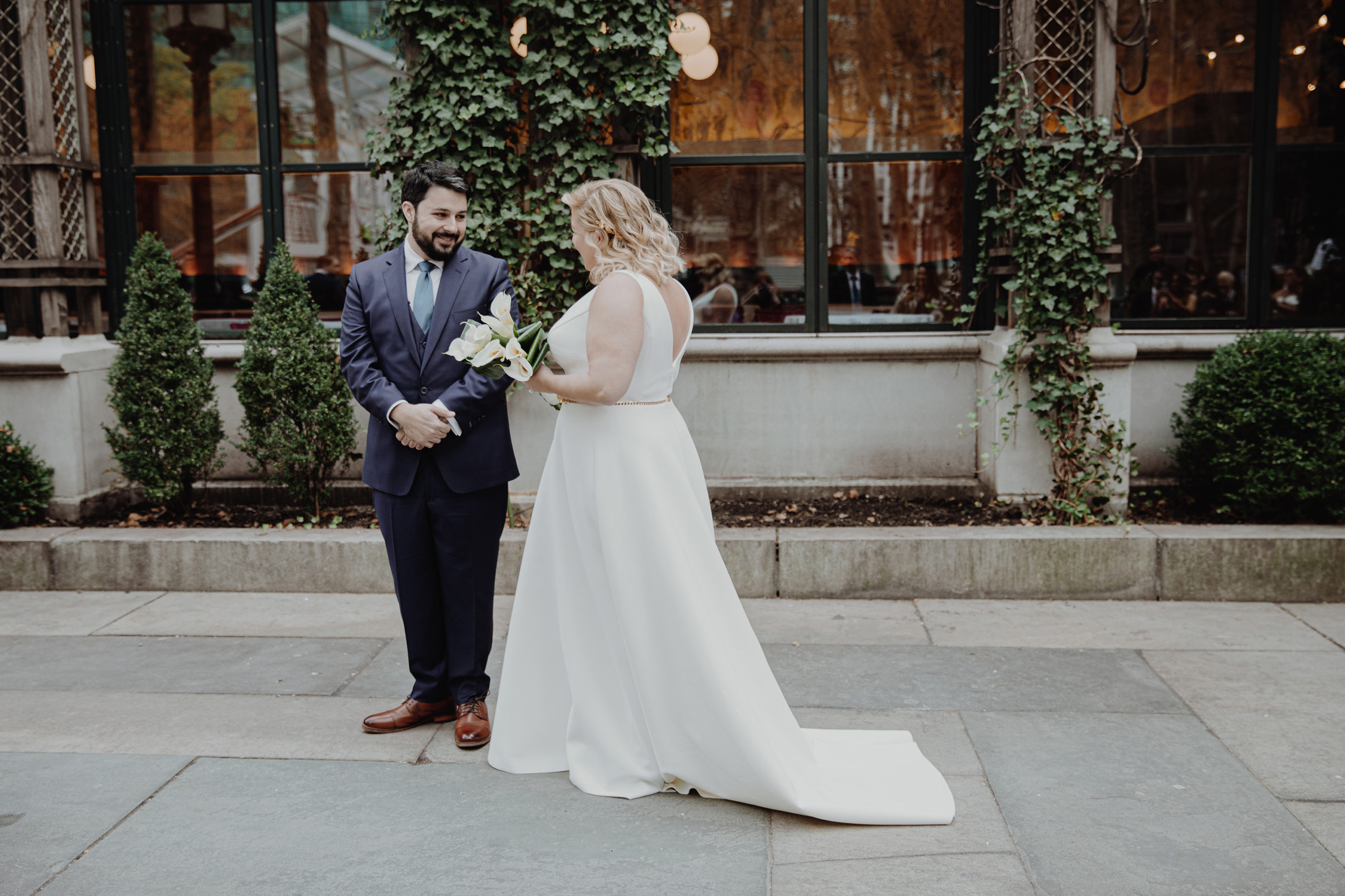 Bryant Park Grill First Look by Brooklyn Wedding Photo