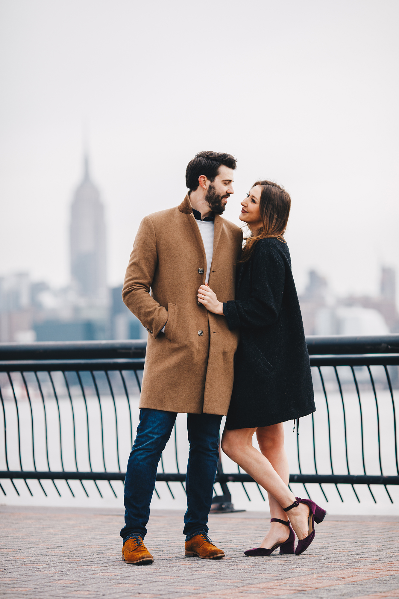 Romantic Hoboken Engagement Photos