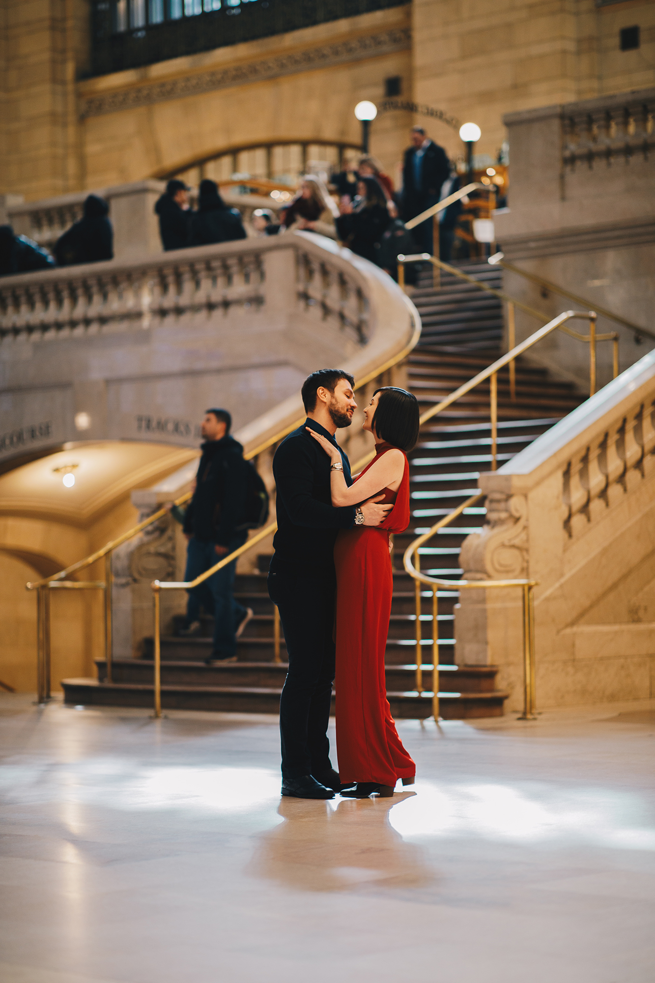 Romantic Times Square Engagement Photos and Grand Central Engagement Photography in NYC
