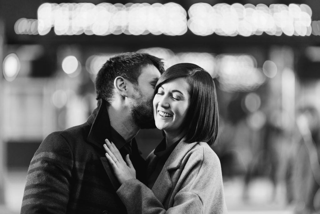 Times Square & Grand Central New York Engagement Photo Shoot