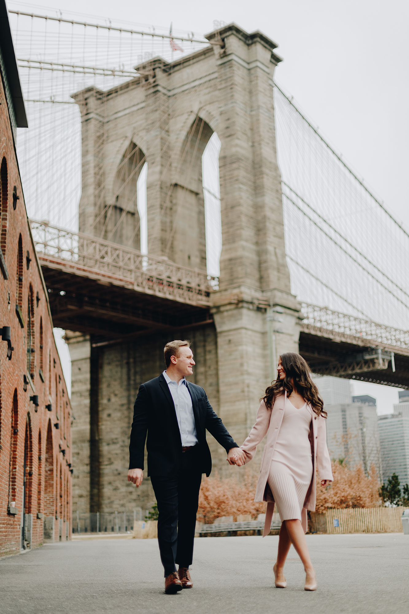 Fun Dumbo Engagement Photography in Brooklyn, NY