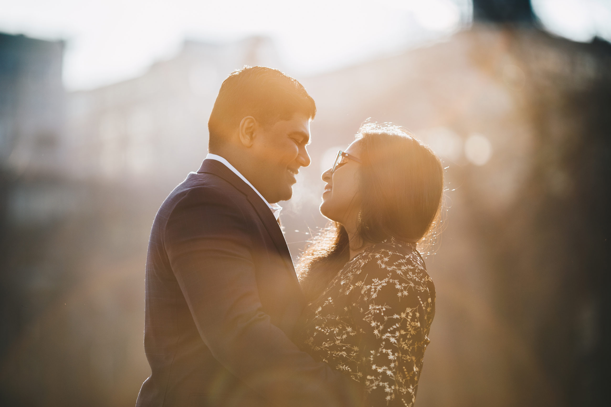Colorful Engagement Photos in Dumbo, BK