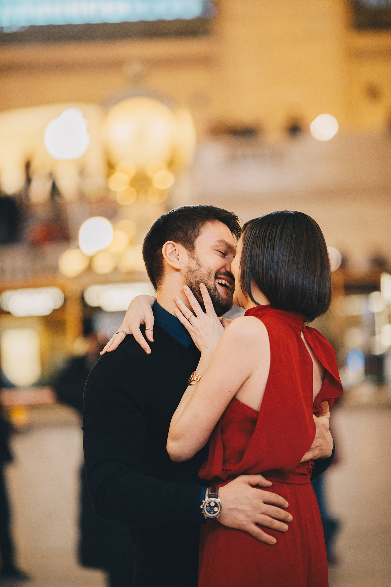 Stunning Times Square Engagement Photos and Grand Central Engagement Photography in NYC