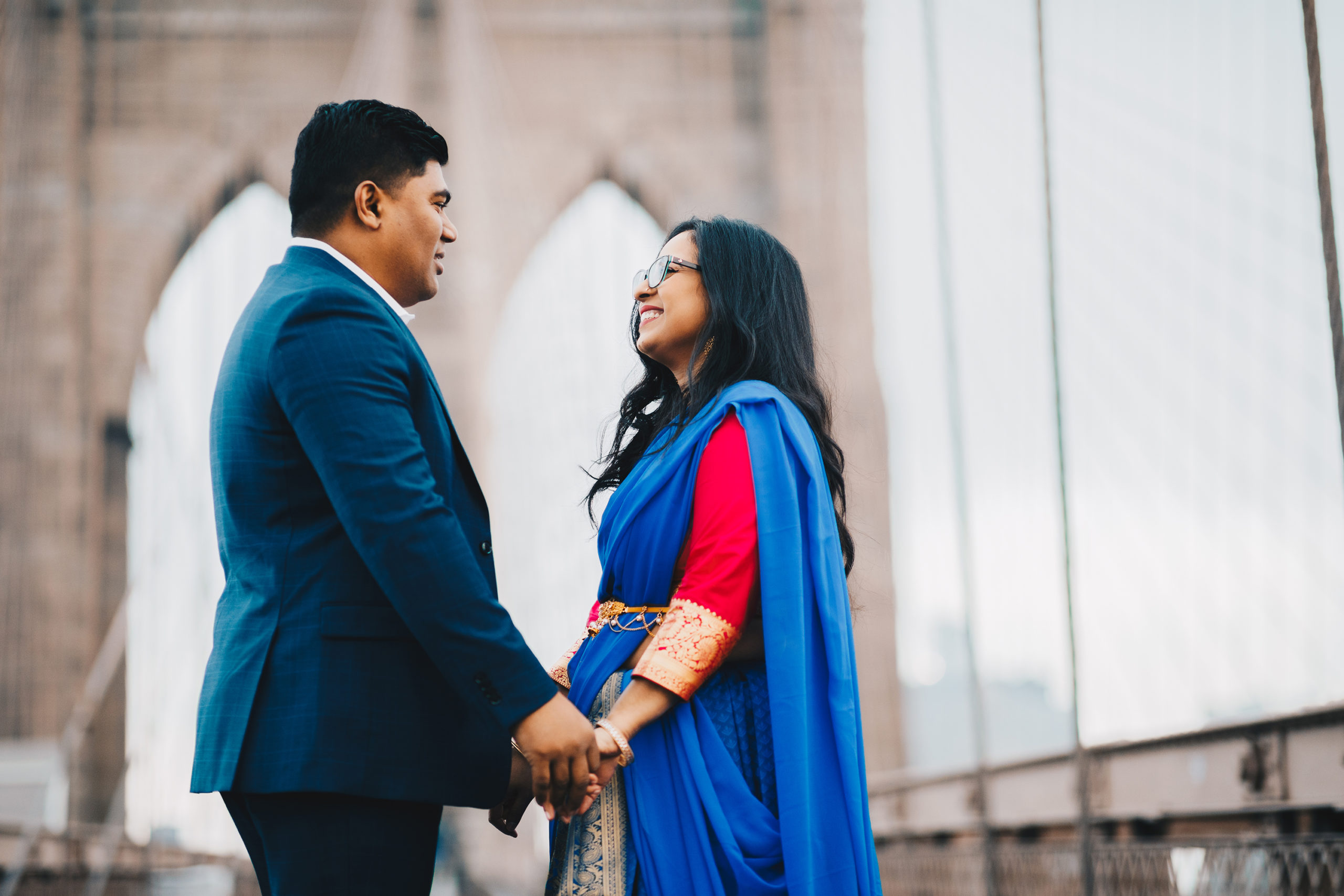 Candid Engagement Photos in Dumbo, BK