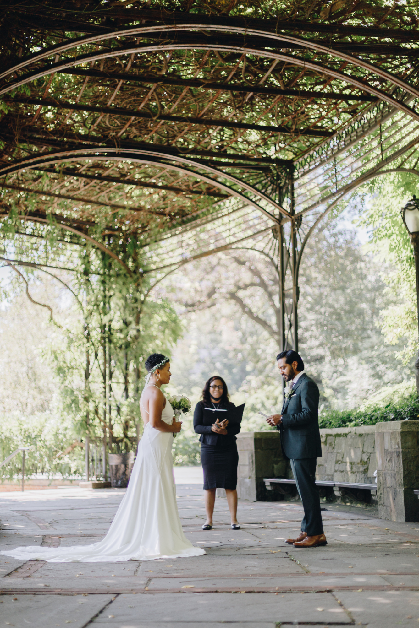 Conservatory Garden wedding in North Central Park
