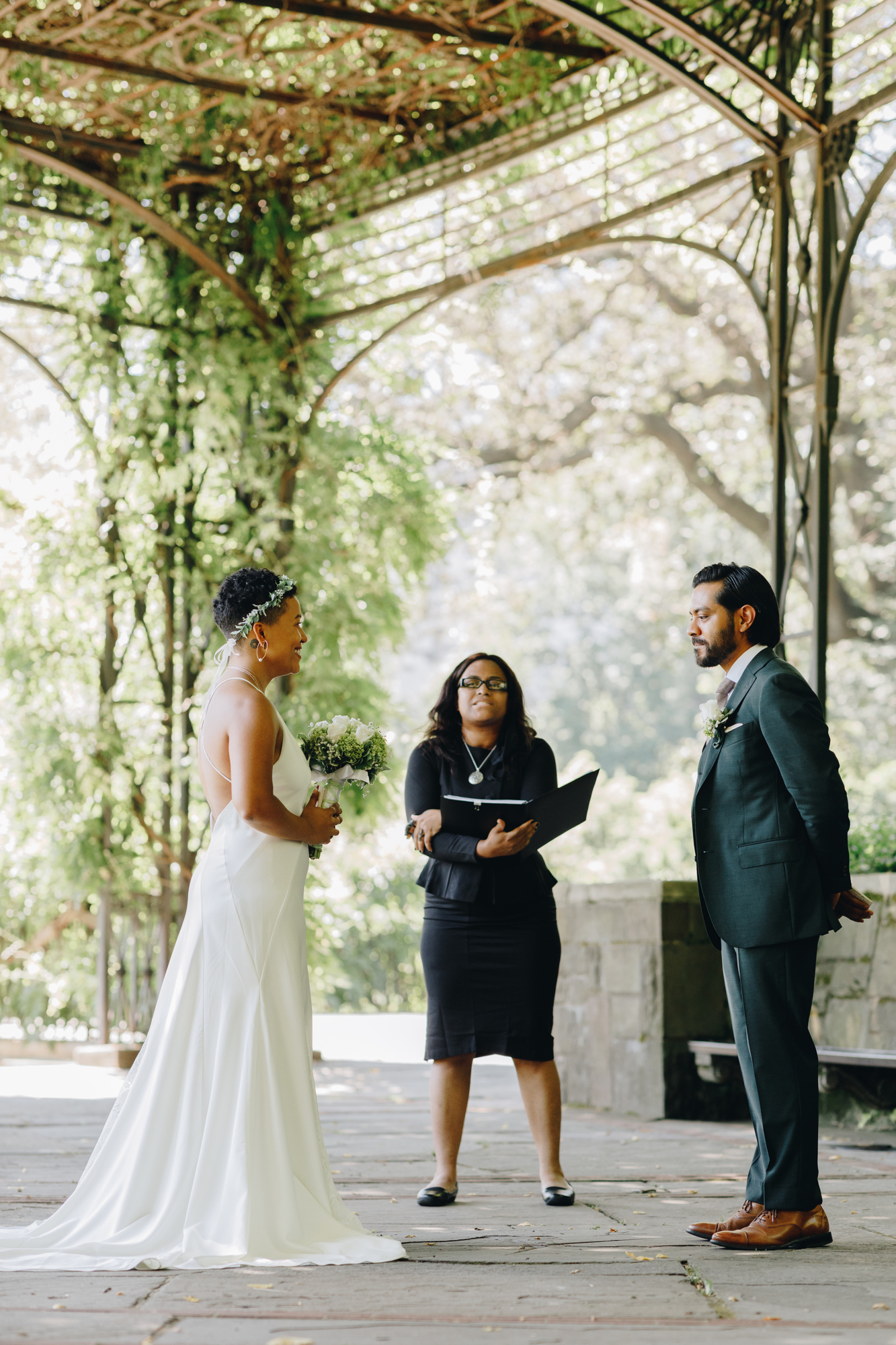 Intimate NYC wedding at Conservatory Garden