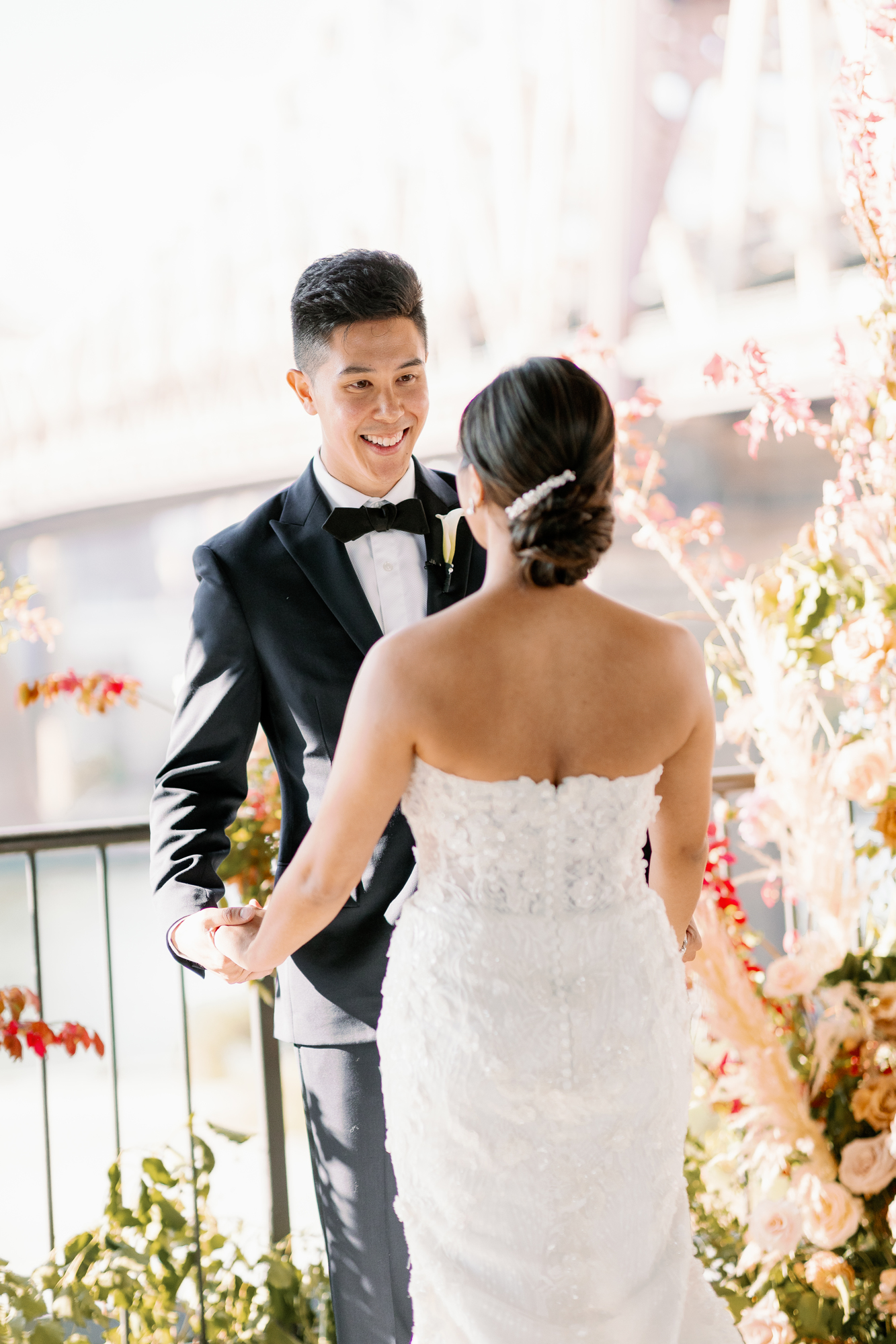 Ravel Hotel wedding in LIC with beautiful floral design
