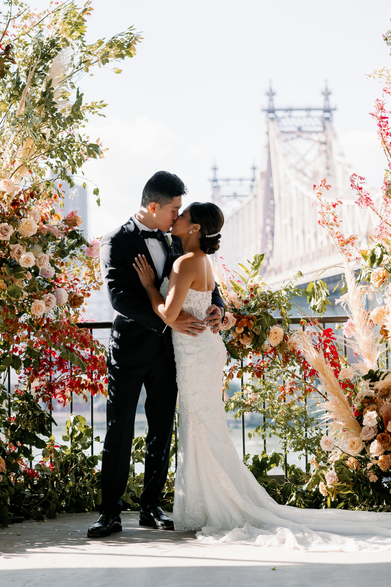 Ravel Hotel wedding with flower arch