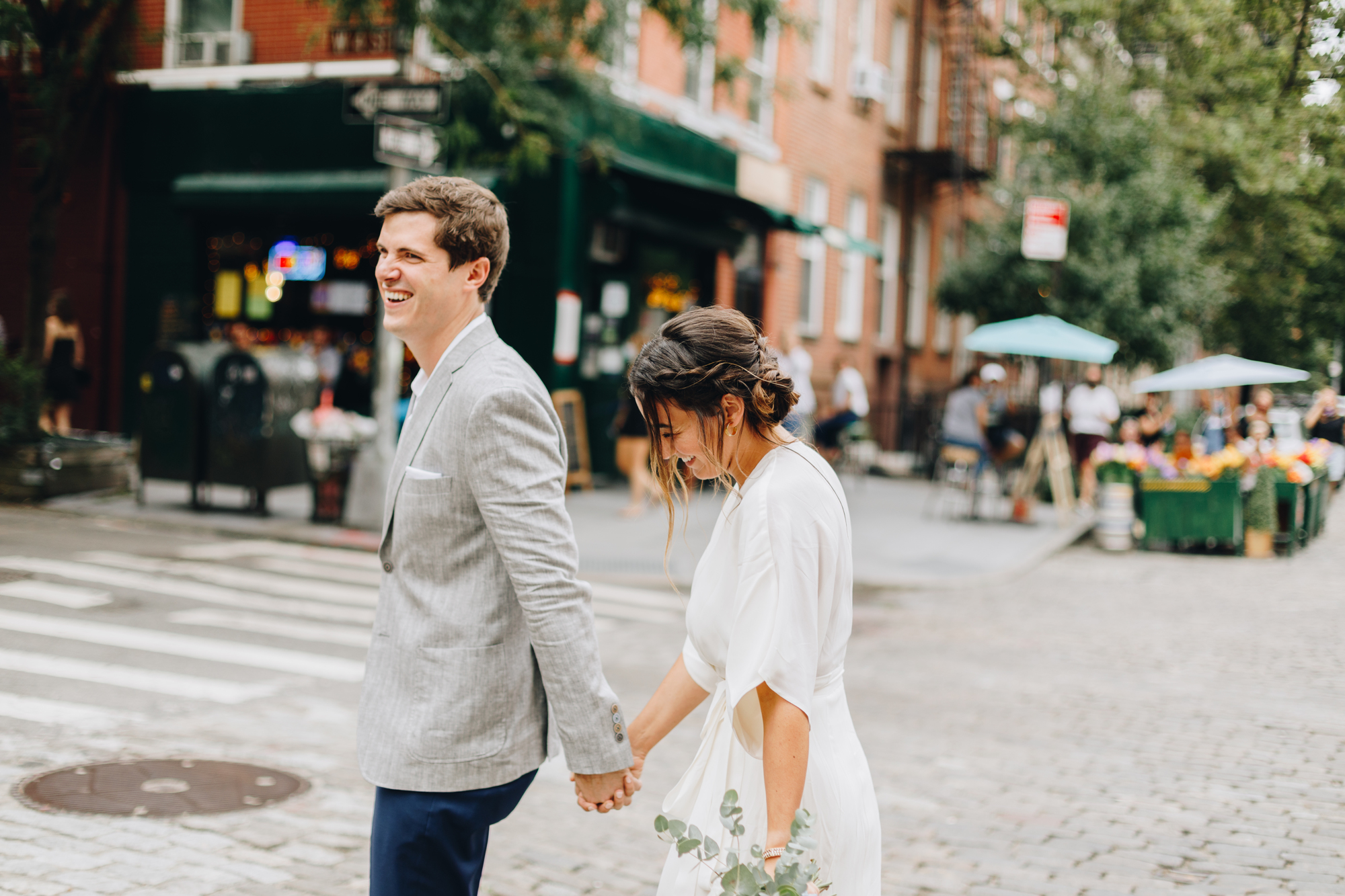 Micro wedding candid photos in New York City