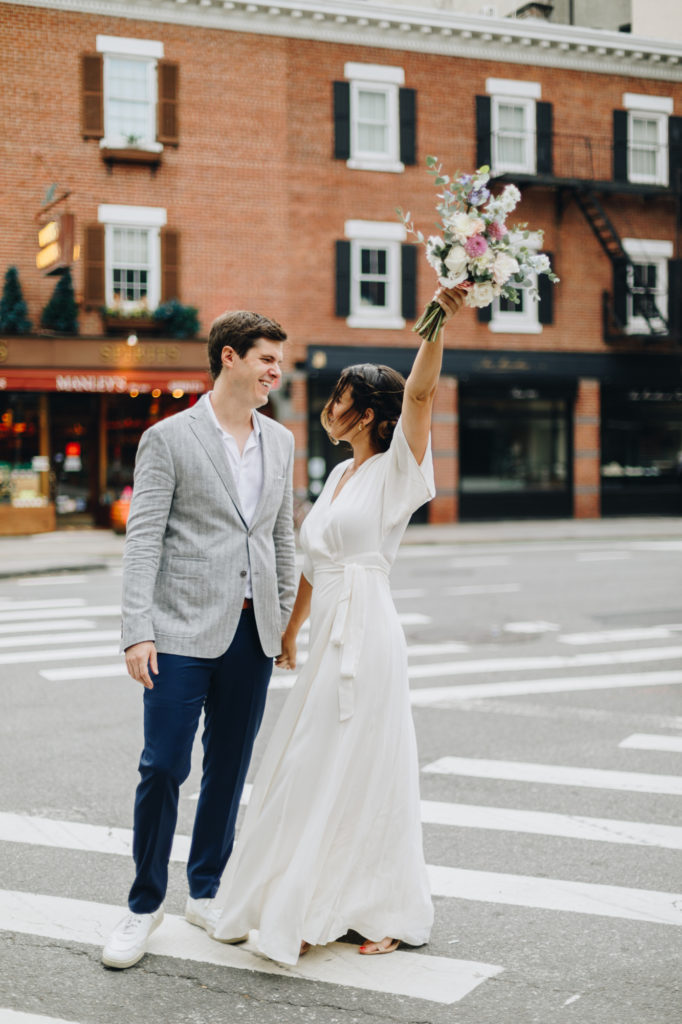 Rooftop MicroWedding in NYC Sonia and Aaron�s Intimate