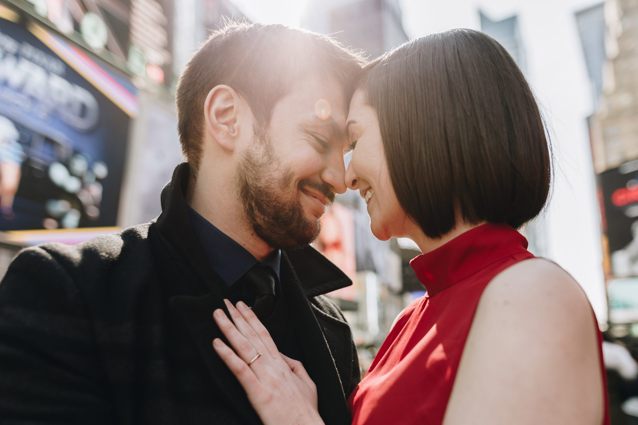 Pretty NYC Engagement photo locations and ideas