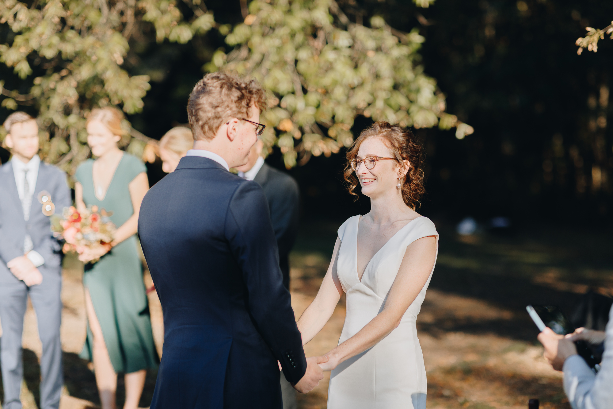 Beautiful micro-wedding ceremony in Prospect Park