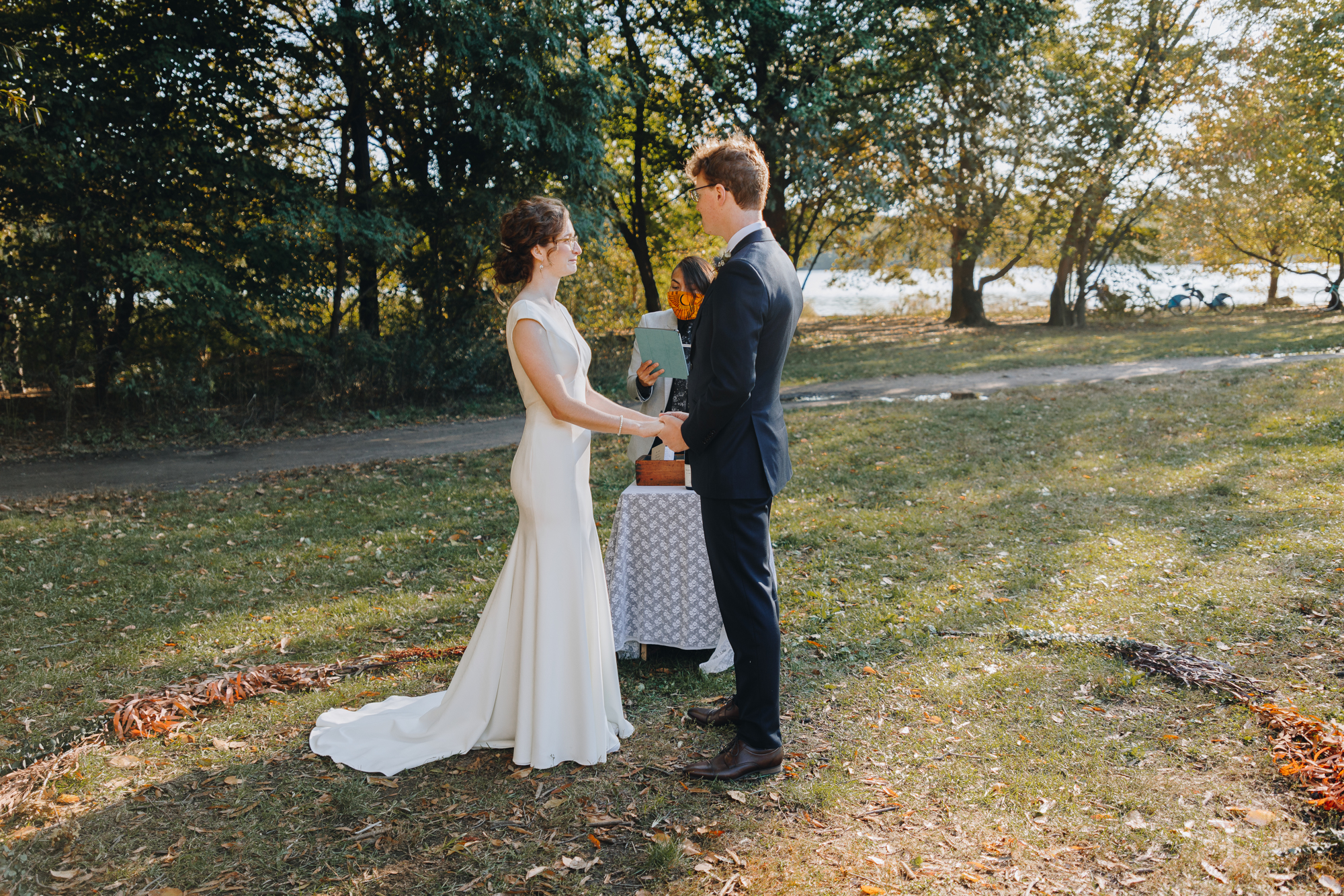 Wedding ceremony in Prospect Park Brooklyn