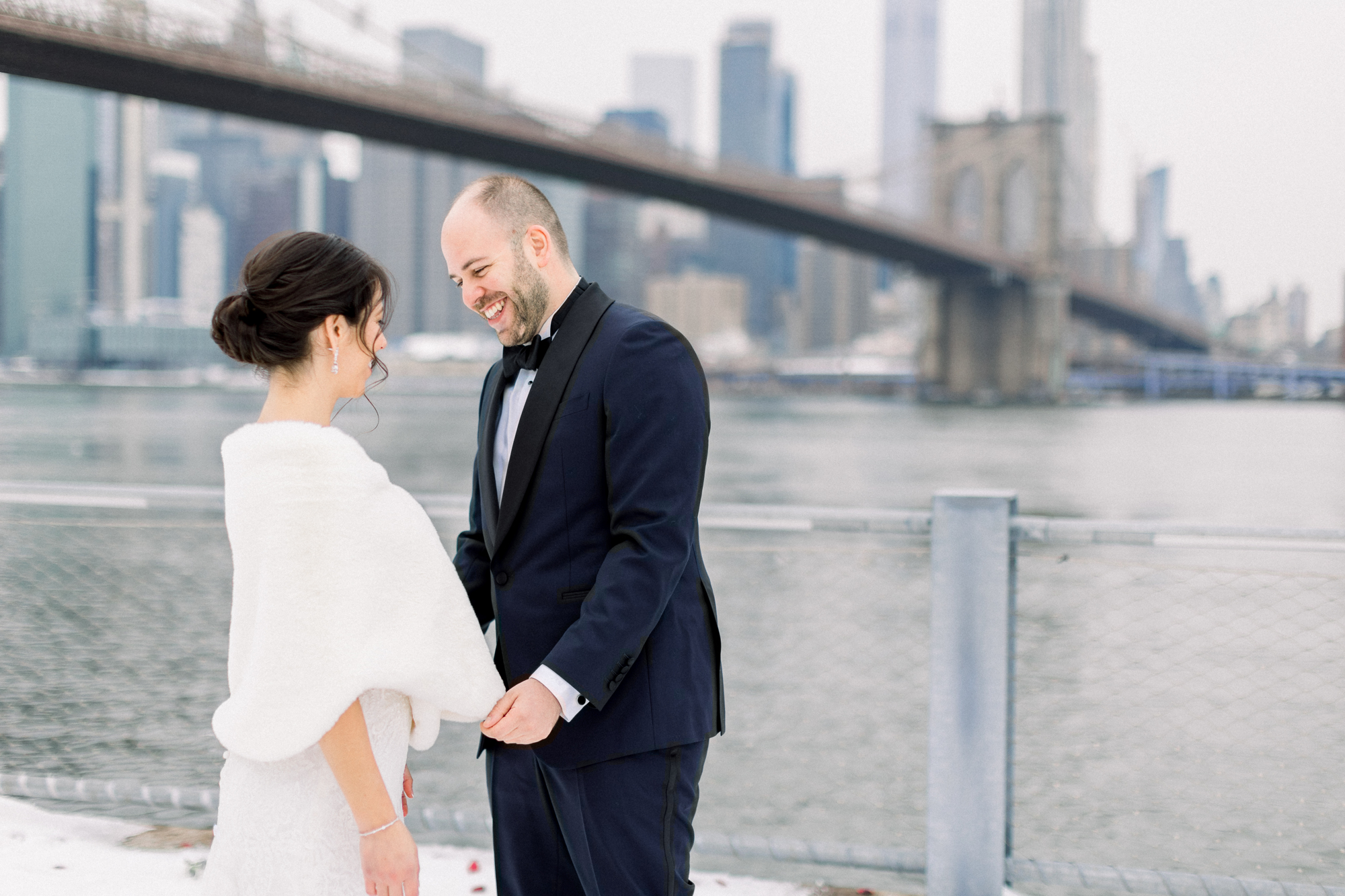 Dumbo wedding photos after the first look