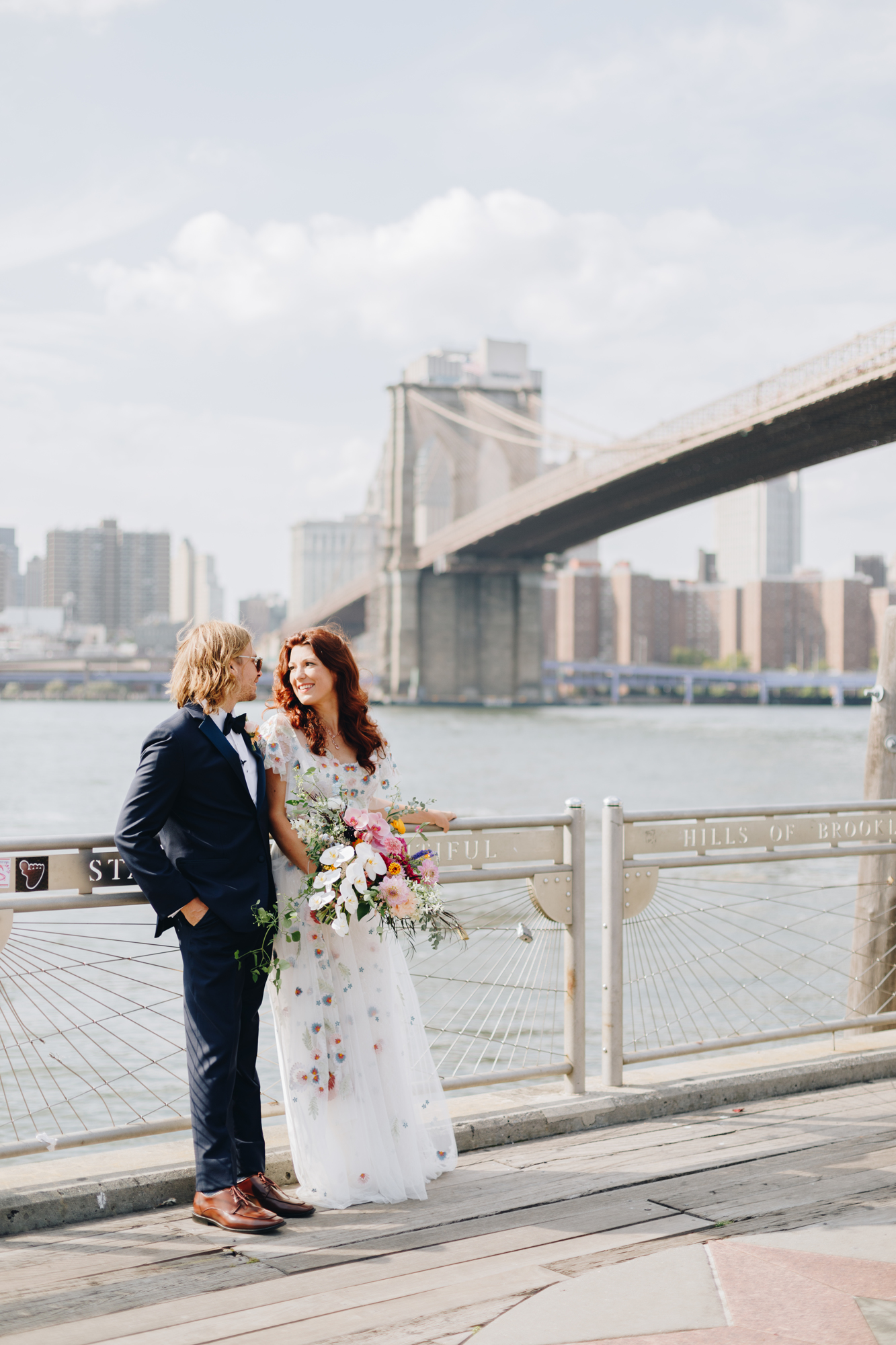 Brooklyn Bridge Park Pier A wedding photos