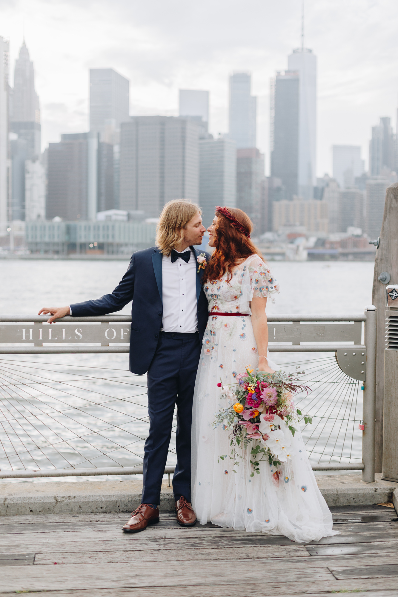 Brooklyn Bridge Park elopement photography