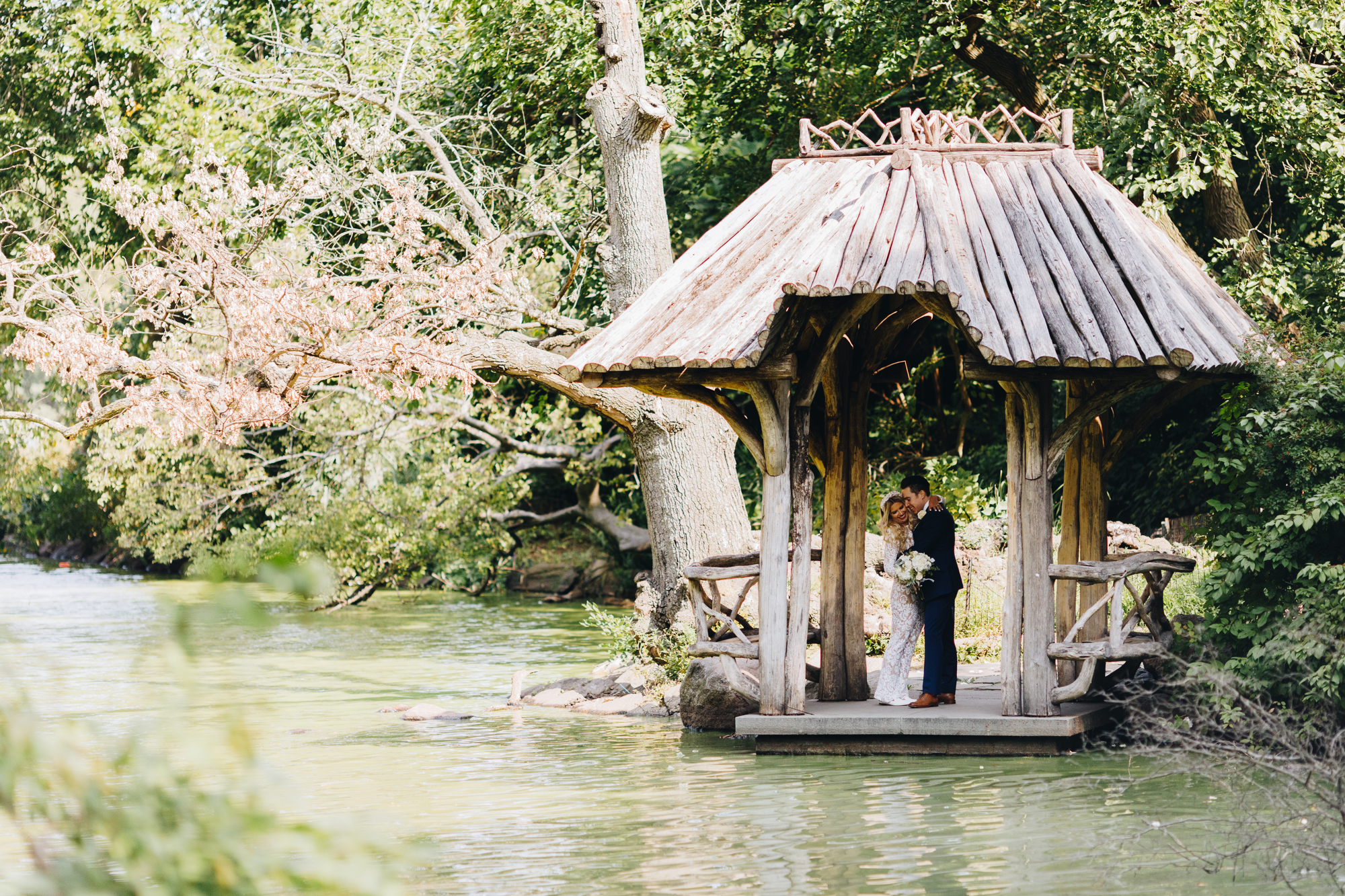 Wagner Cove elopement photos in Central Park NYC
