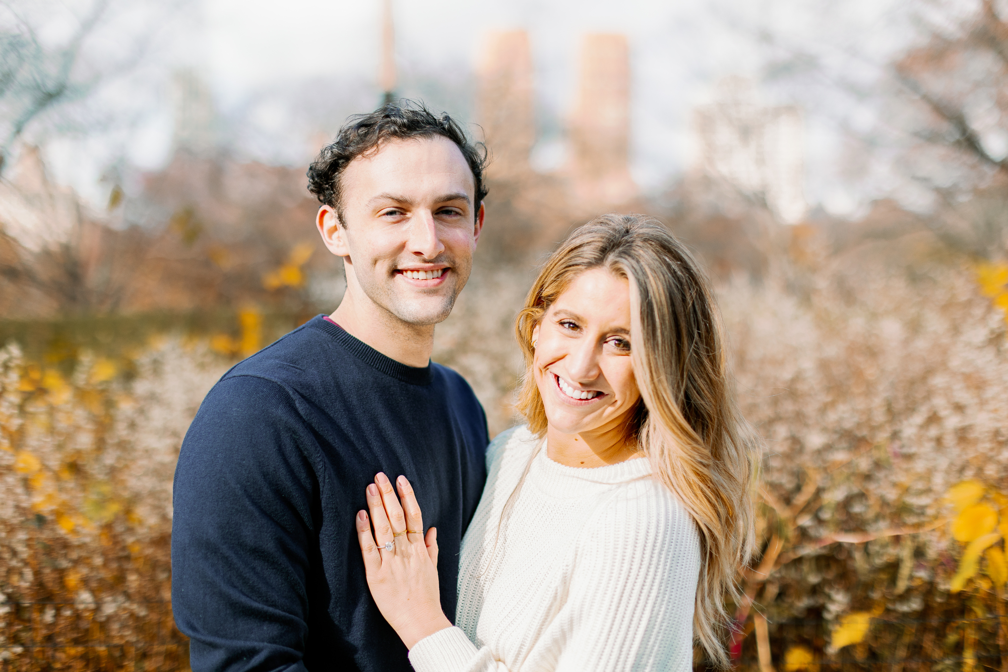 Fall engagement session at Central Park