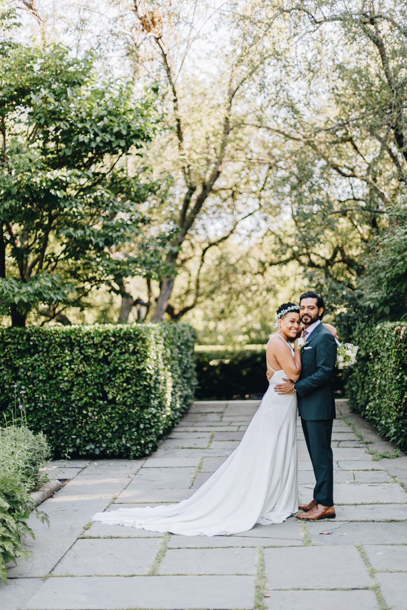Central Park micro wedding at the Conservatory Garden