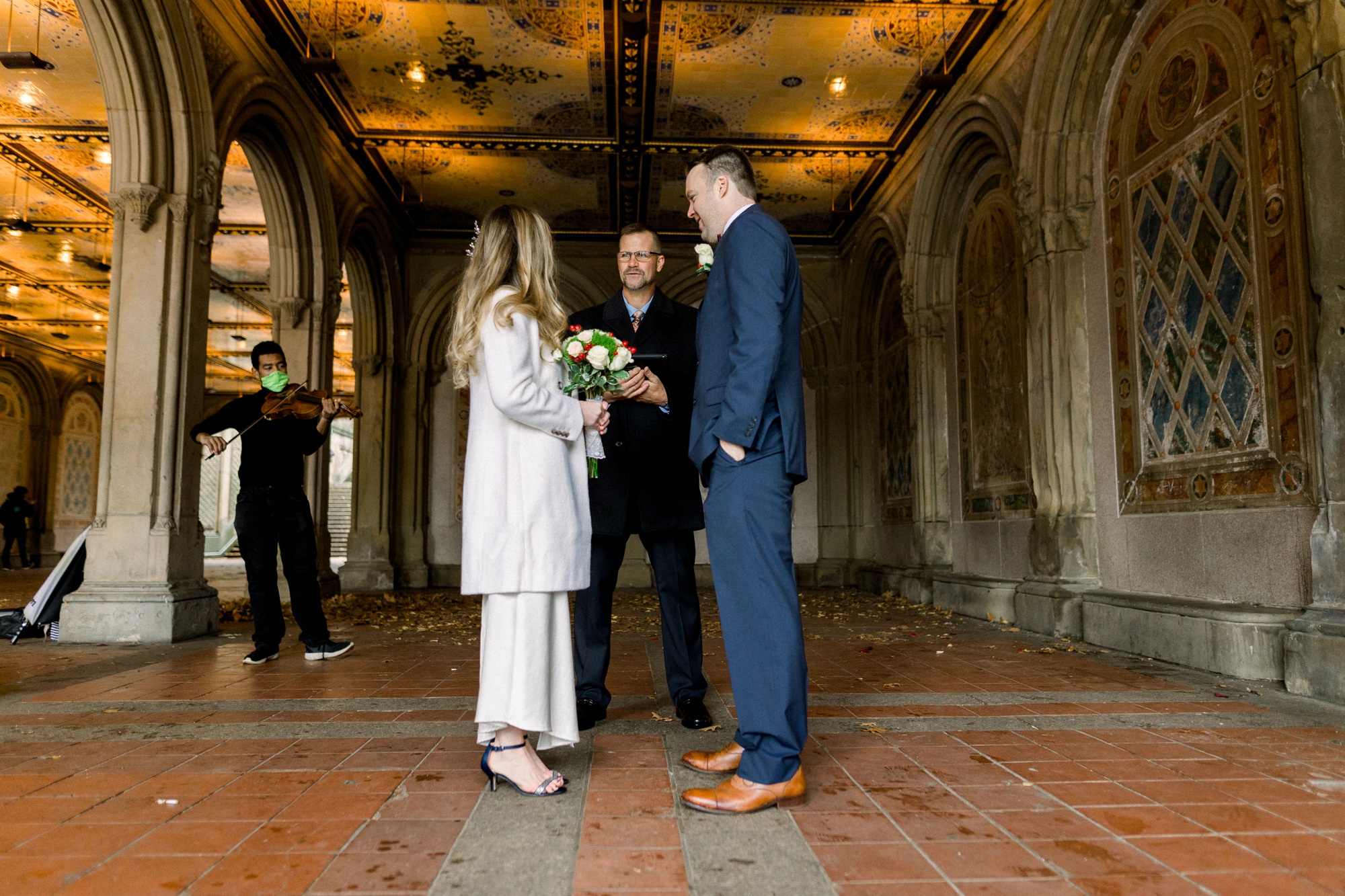 Elopement in Central Park at Bethesda Terrace