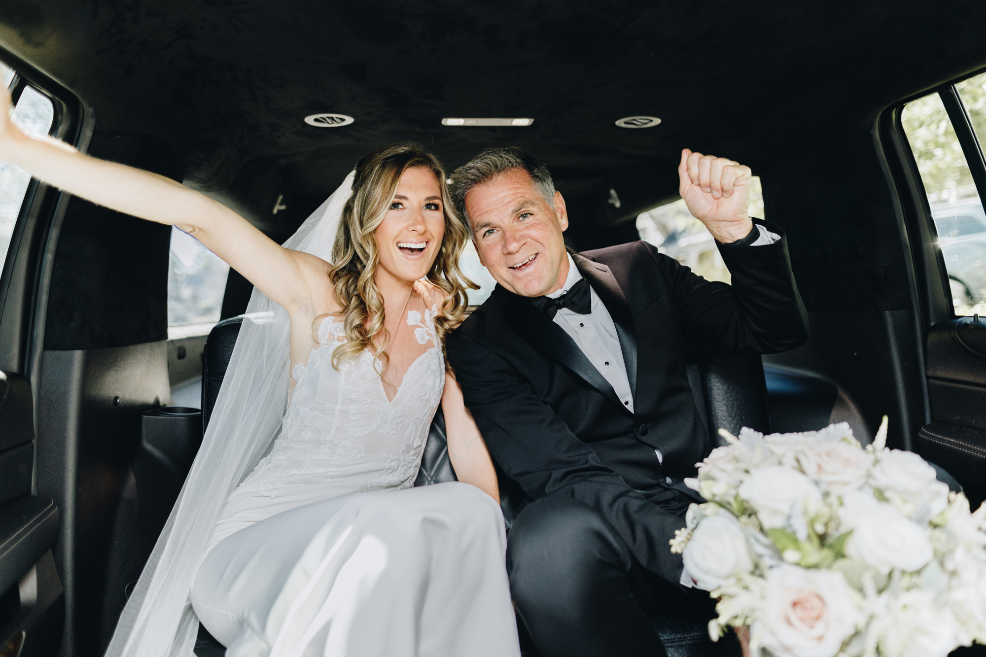 Bridal limo ride in Long Island