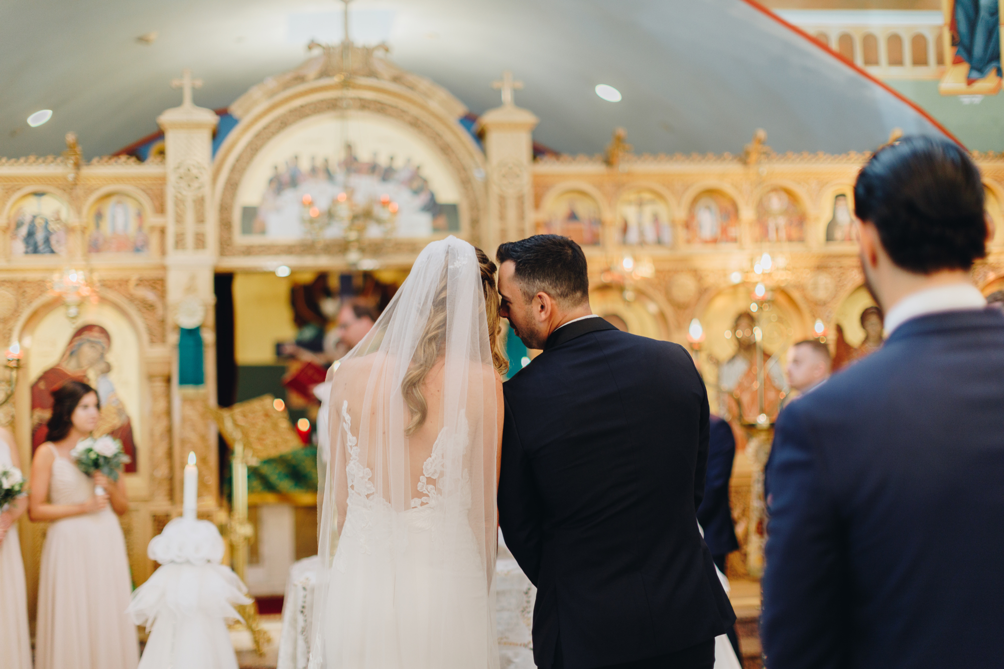 Wedding photos at St. Markella Greek Orthodox Church in Wantagh, NY