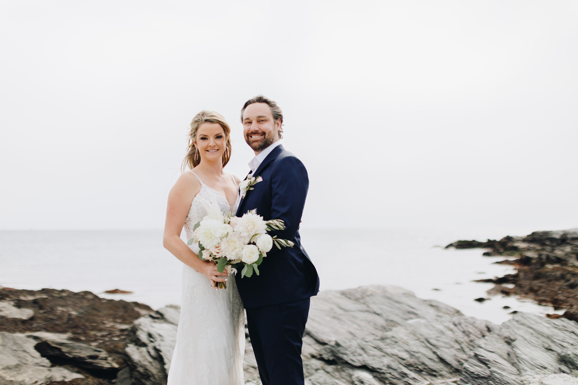 Newport wedding photos at stunning beach venue