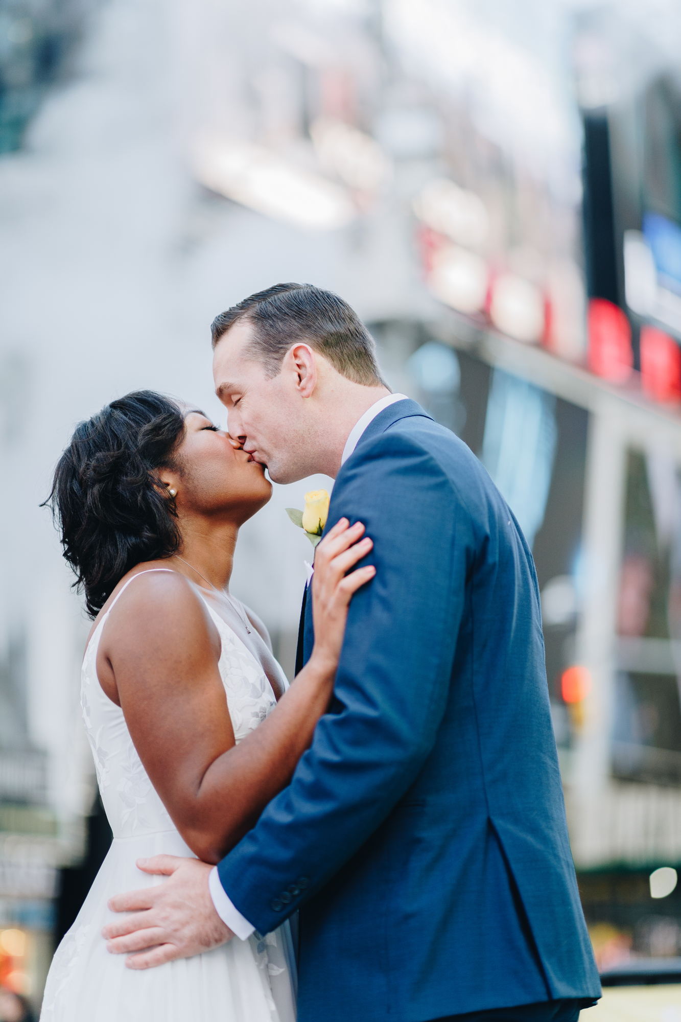 Powerful Times Square Wedding Photos in New York