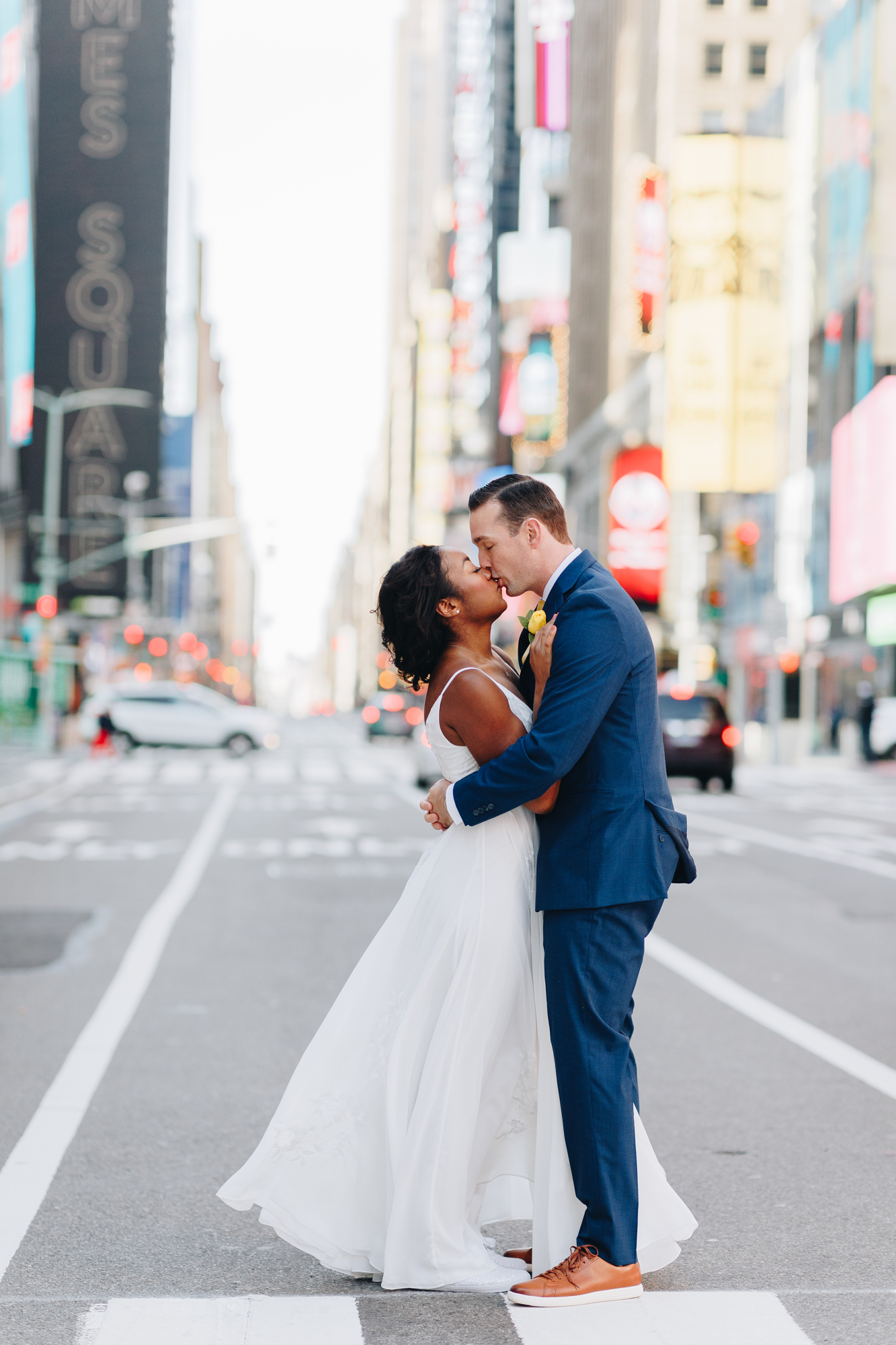 Inspirational Times Square Wedding Photos in NYC