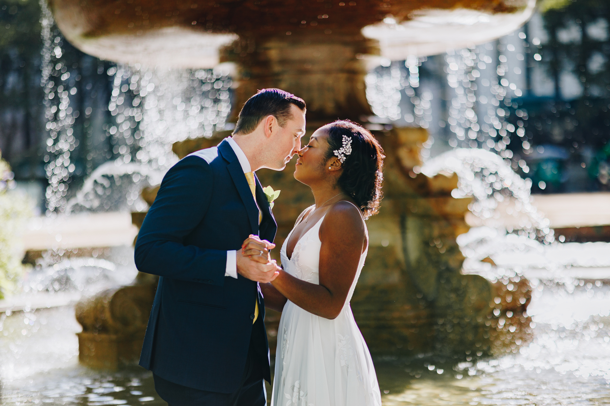 Fall Bryant Park Wedding Photos during NYC Elopement