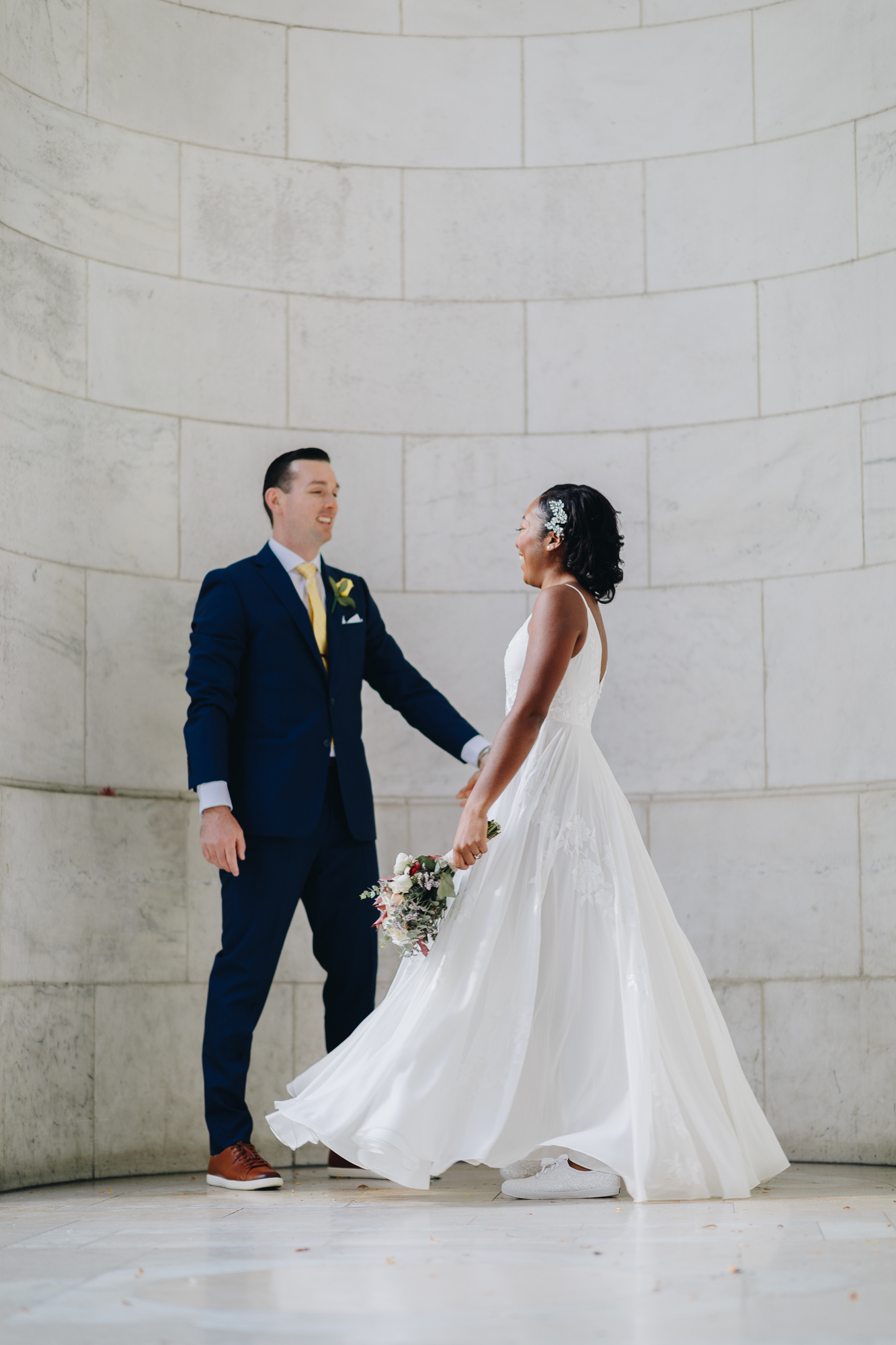 Sweet NYPL Wedding Photos during NYC Elopement