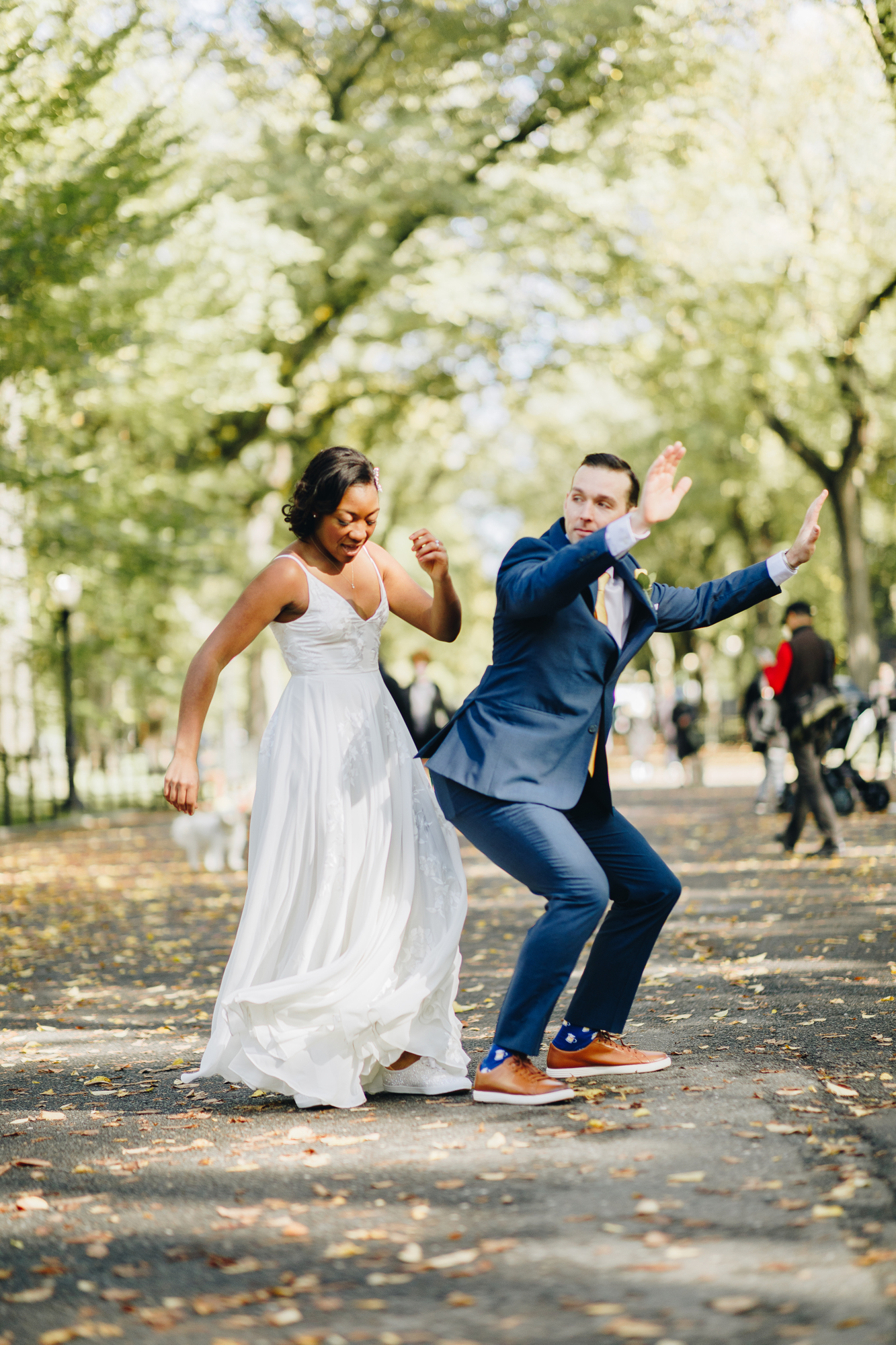 Autumn Central Park Elopement Photos in NYC