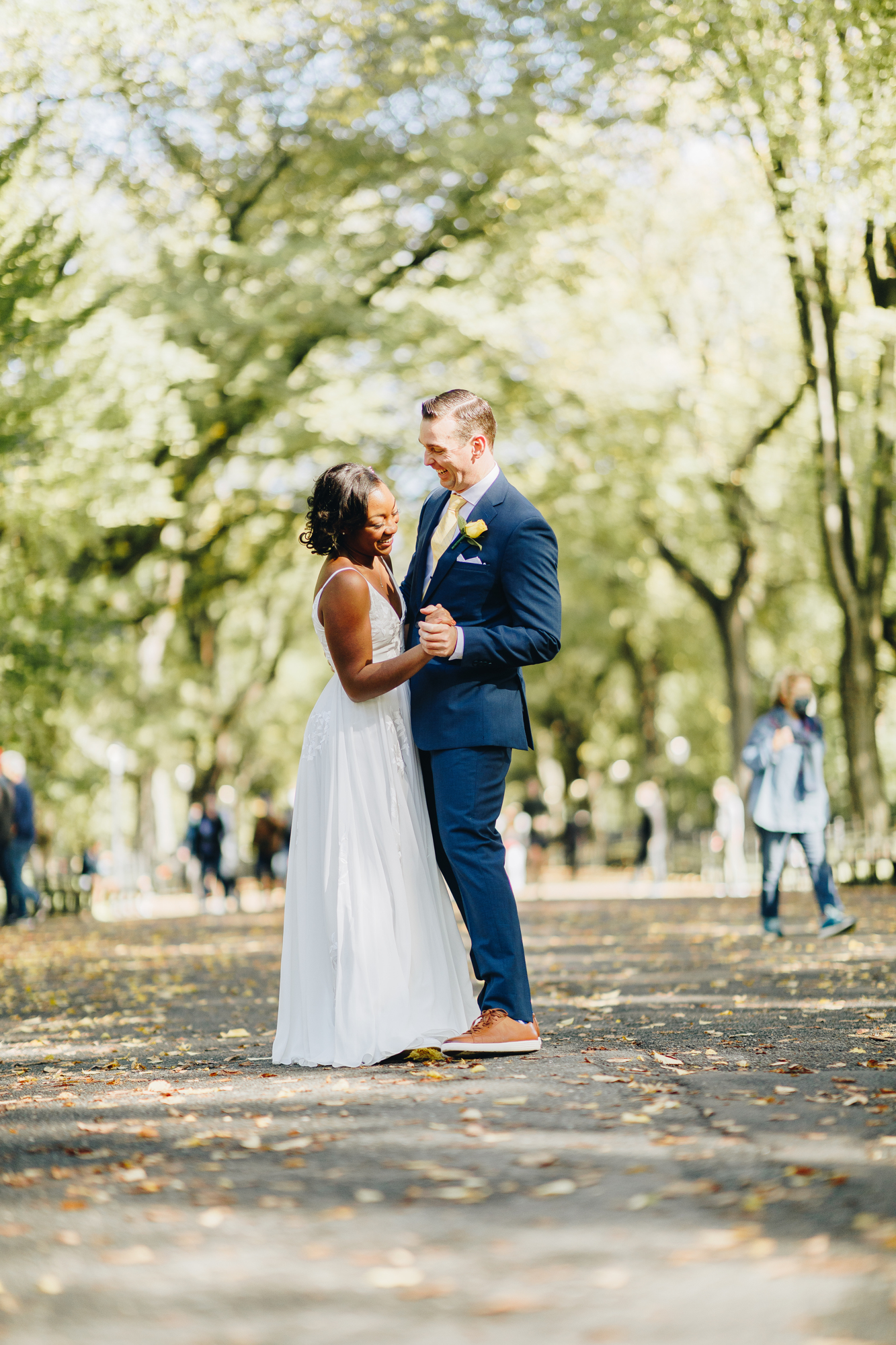 Fall Central Park Elopement Photos in New York