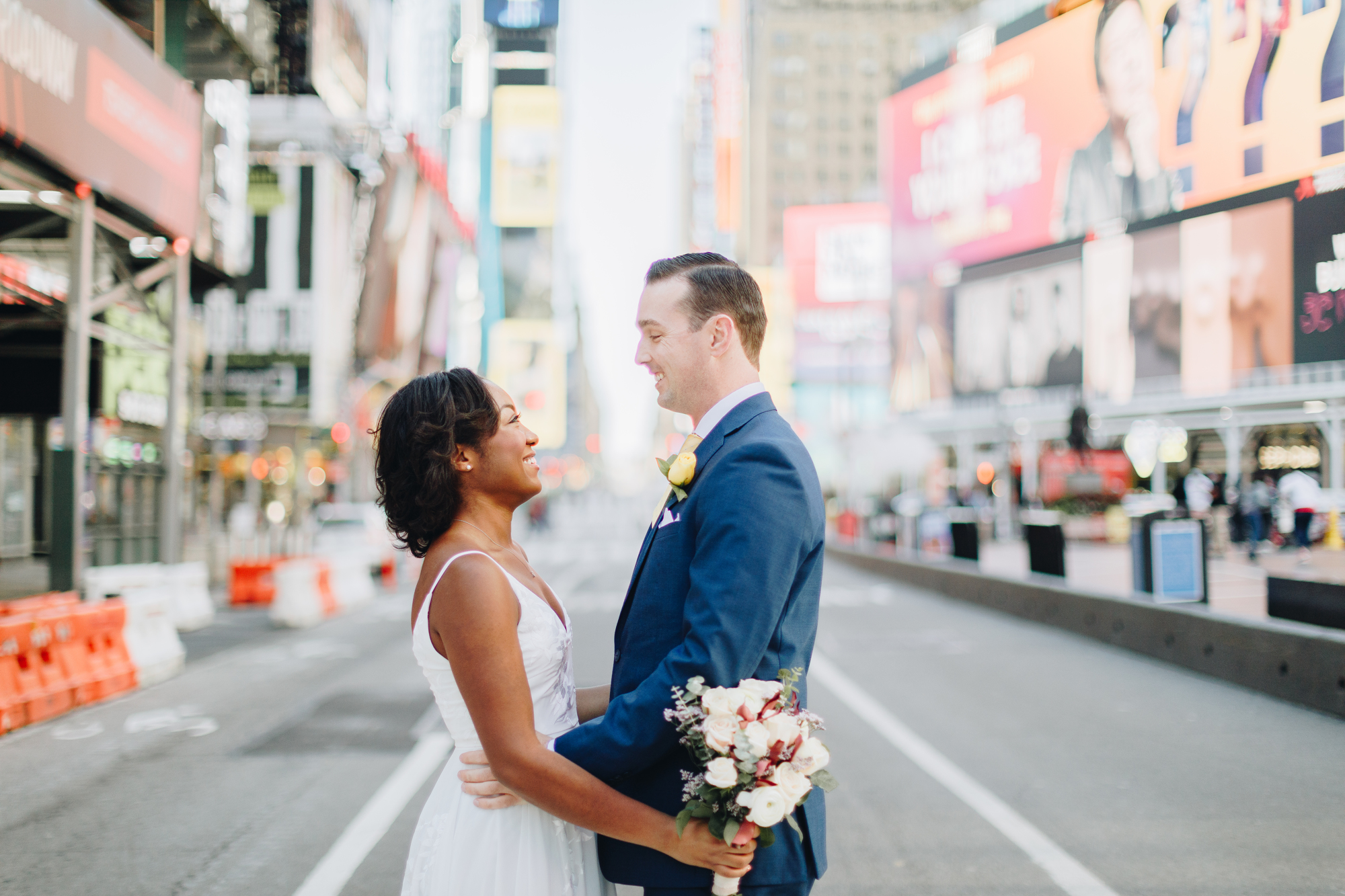 Timeless Times Square Wedding Photos in New York
