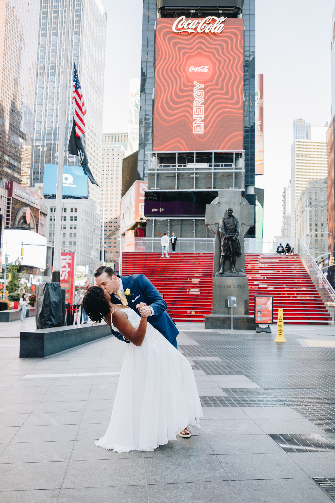 Candid Times Square Wedding Photos in New York