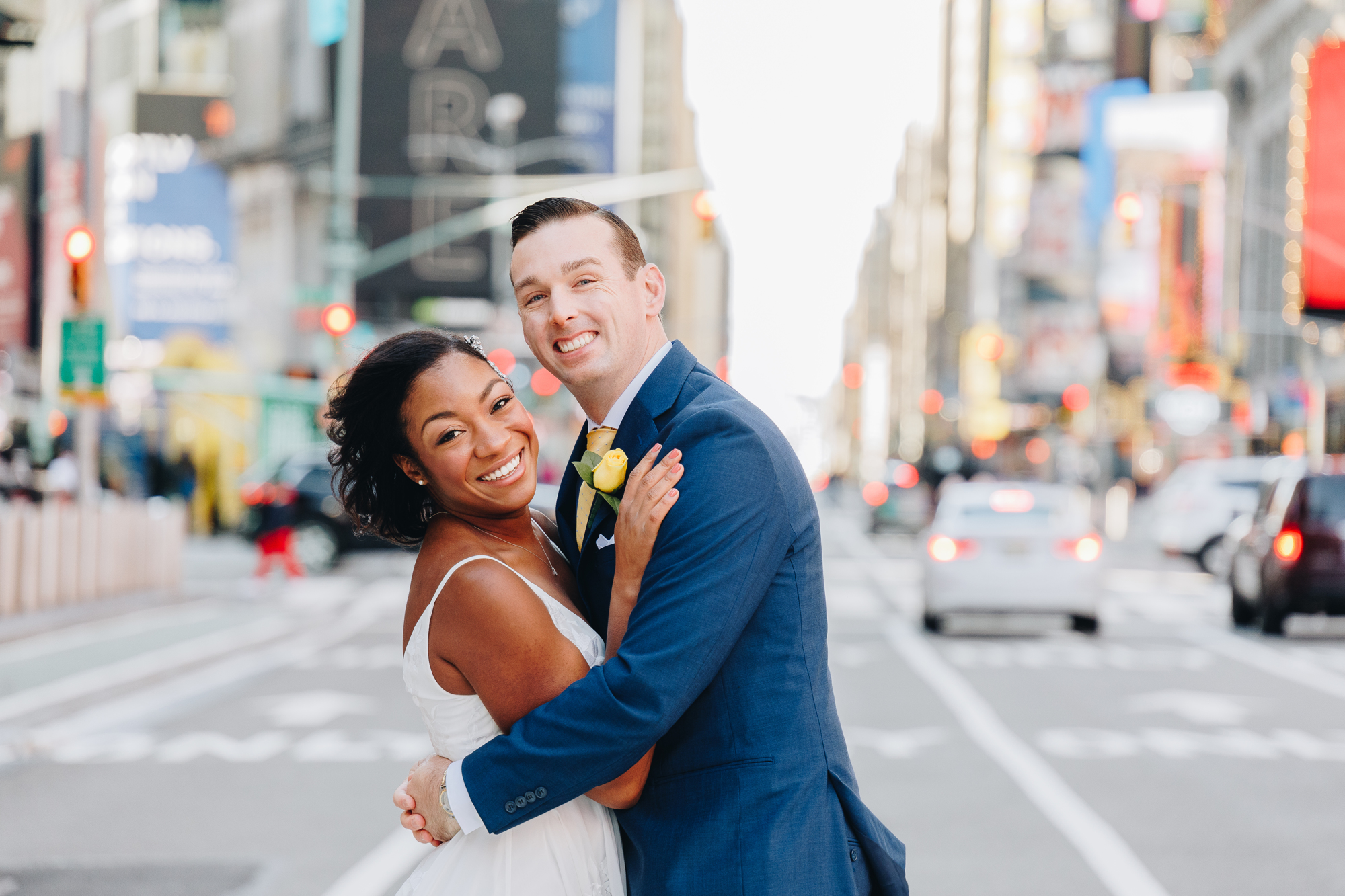 Gorgeous Times Square Wedding Photos in New York