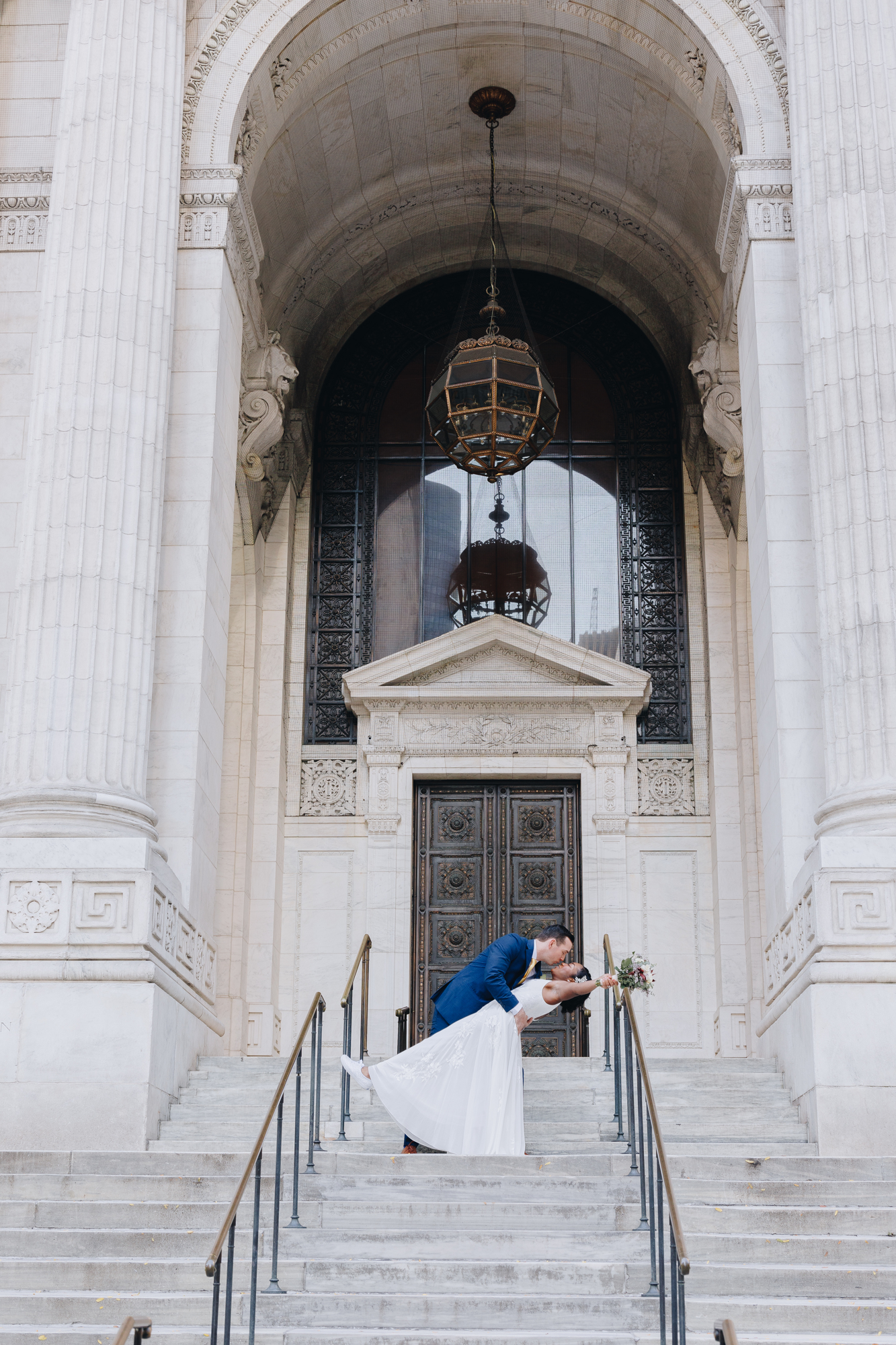 Gorgeous NYPL Wedding Photos during NYC Elopement