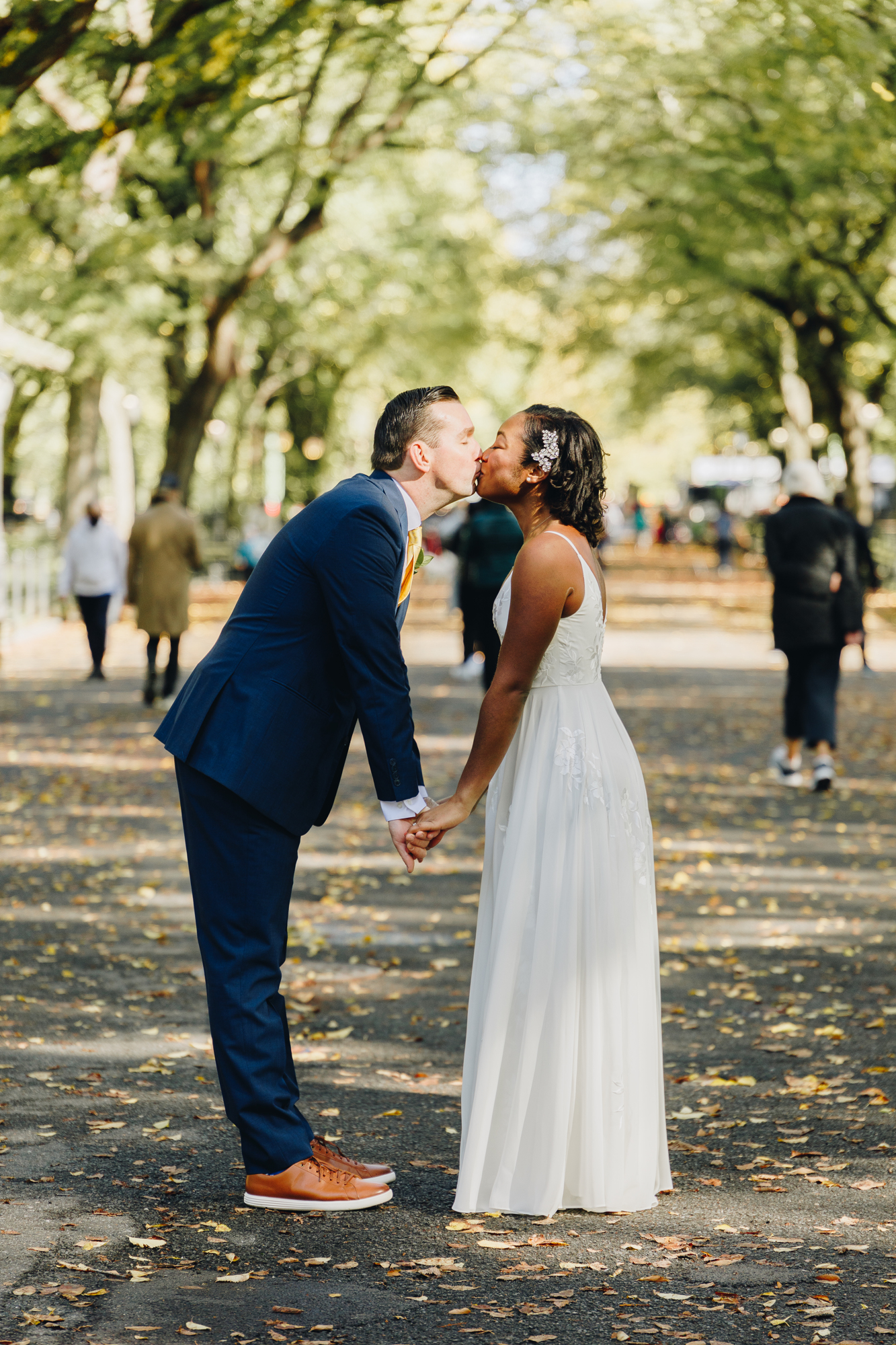 Romantic Central Park Elopement Photos in NYC