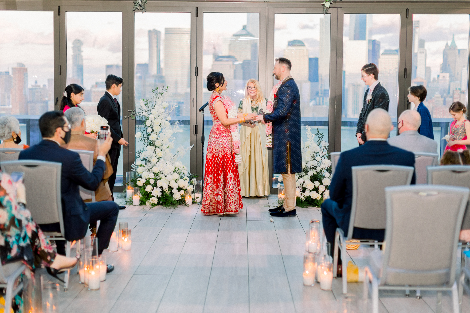 Sweet Jersey City Wedding at Rooftop at Exchange Place