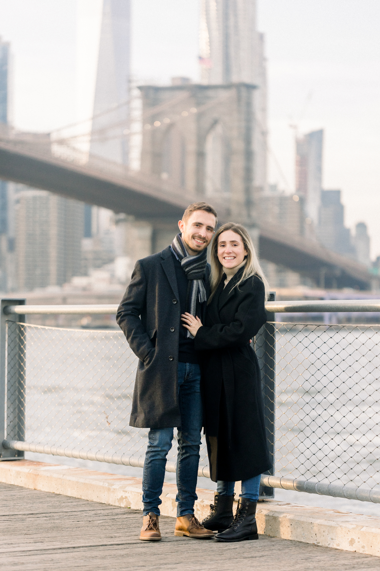 Iconic Dumbo Proposal on the Manhattan Skyline in Brooklyn