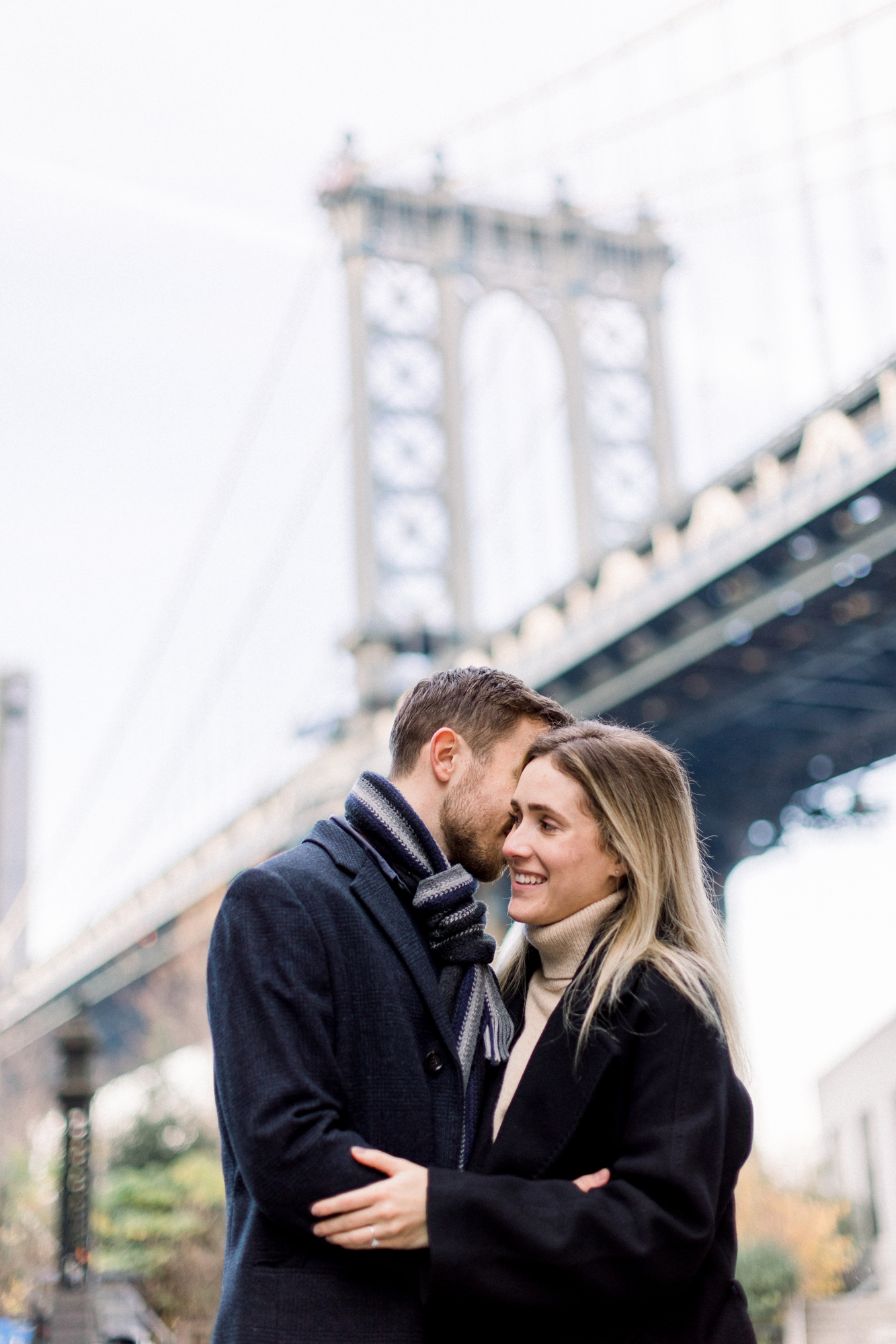 Jaw-dropping Dumbo Proposal on the Manhattan Skyline in Brooklyn