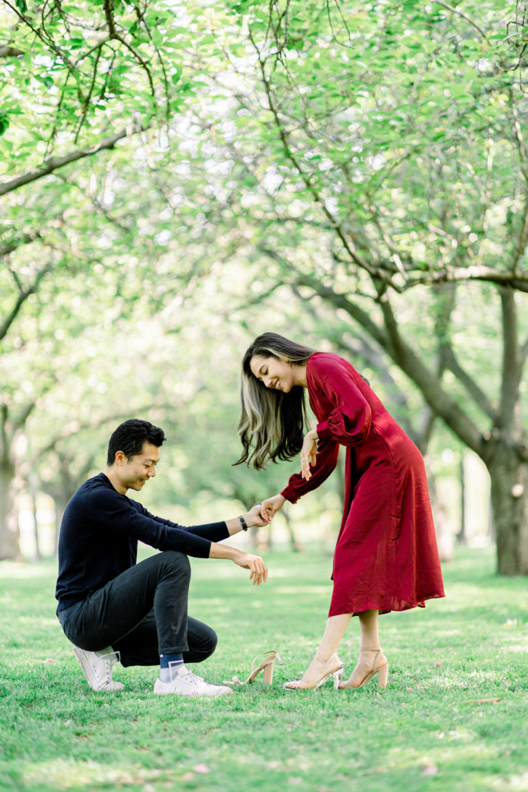 Gorgeous Springtime Brooklyn Botanic Garden Proposal Photos