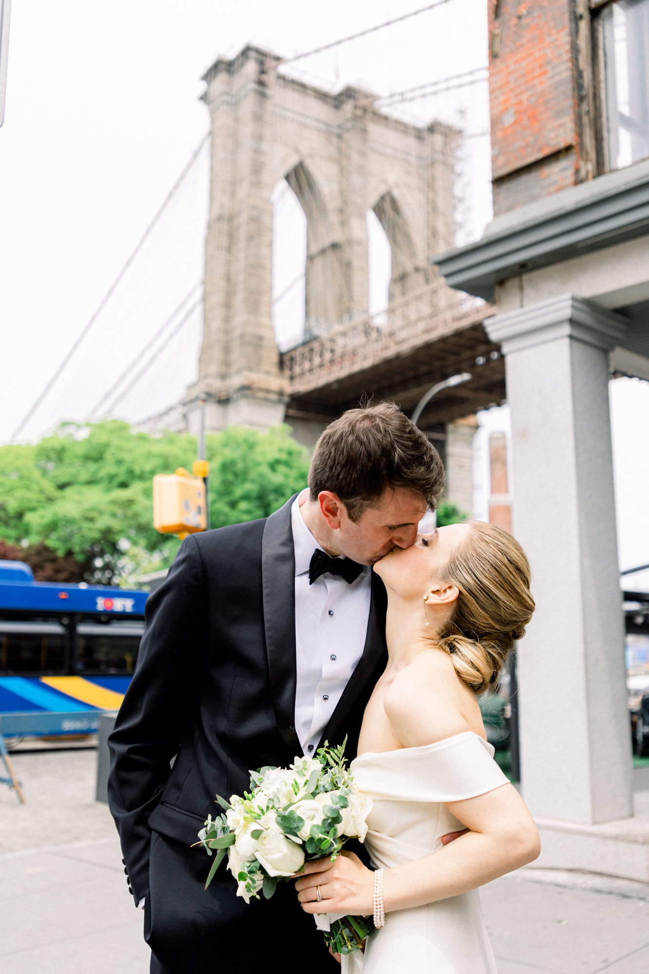Timeless and Romantic Intimate Carousel Wedding in Dumbo
