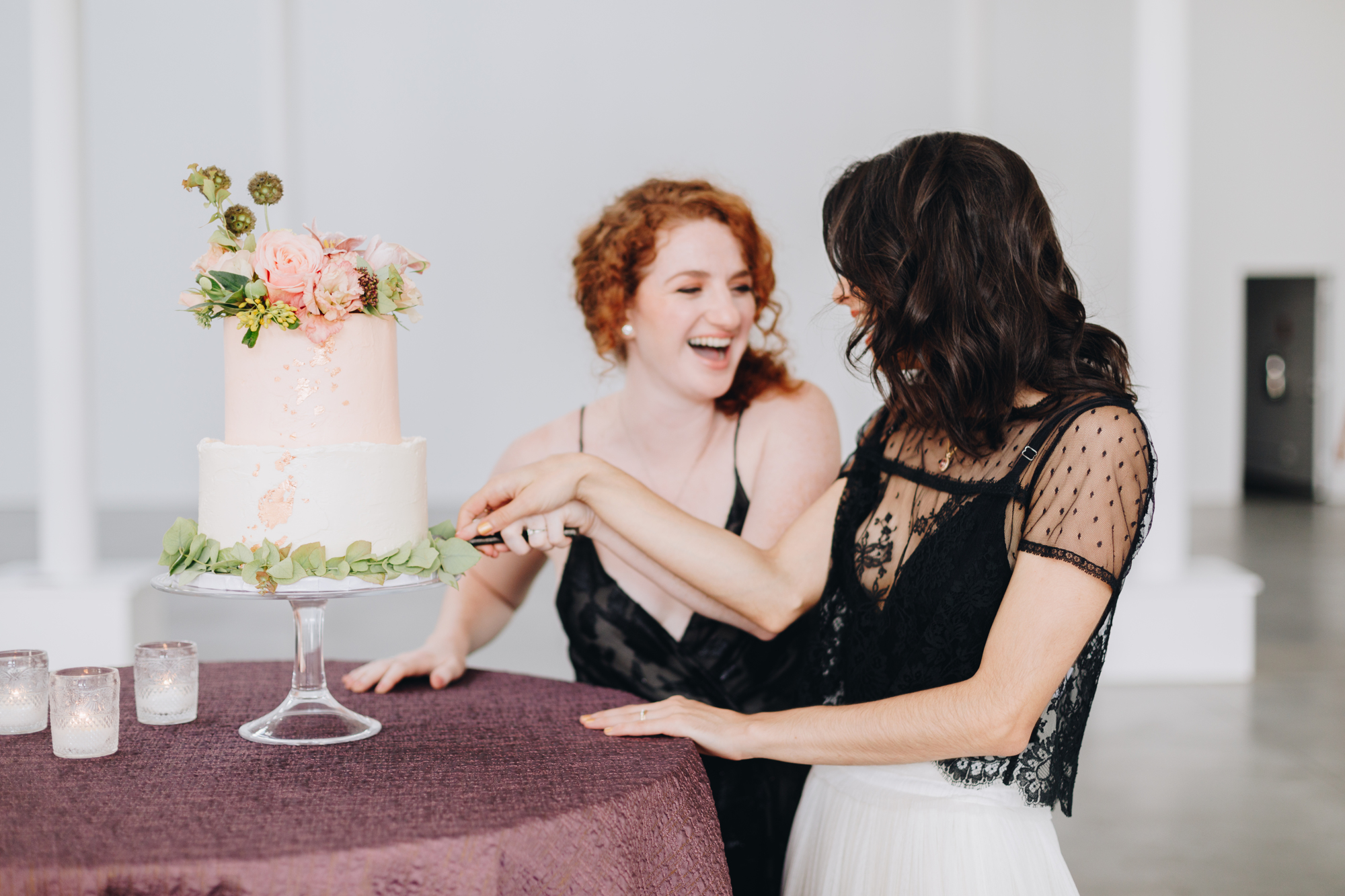 Stunning Radiant LGBTQ Wedding Inspiration at Sound River Studios