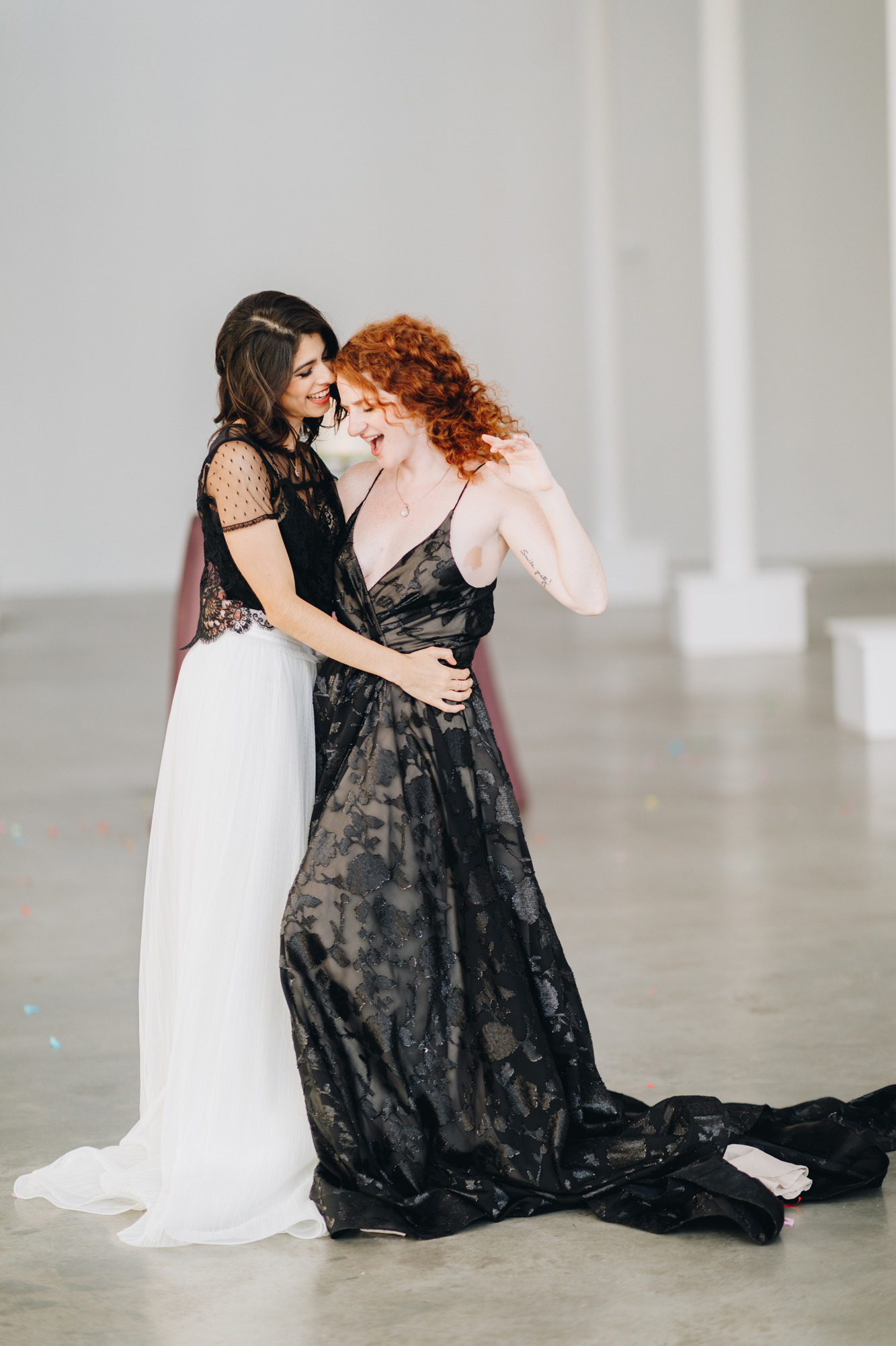 Intimate Radiant LGBTQ Wedding Inspiration at Sound River Studios