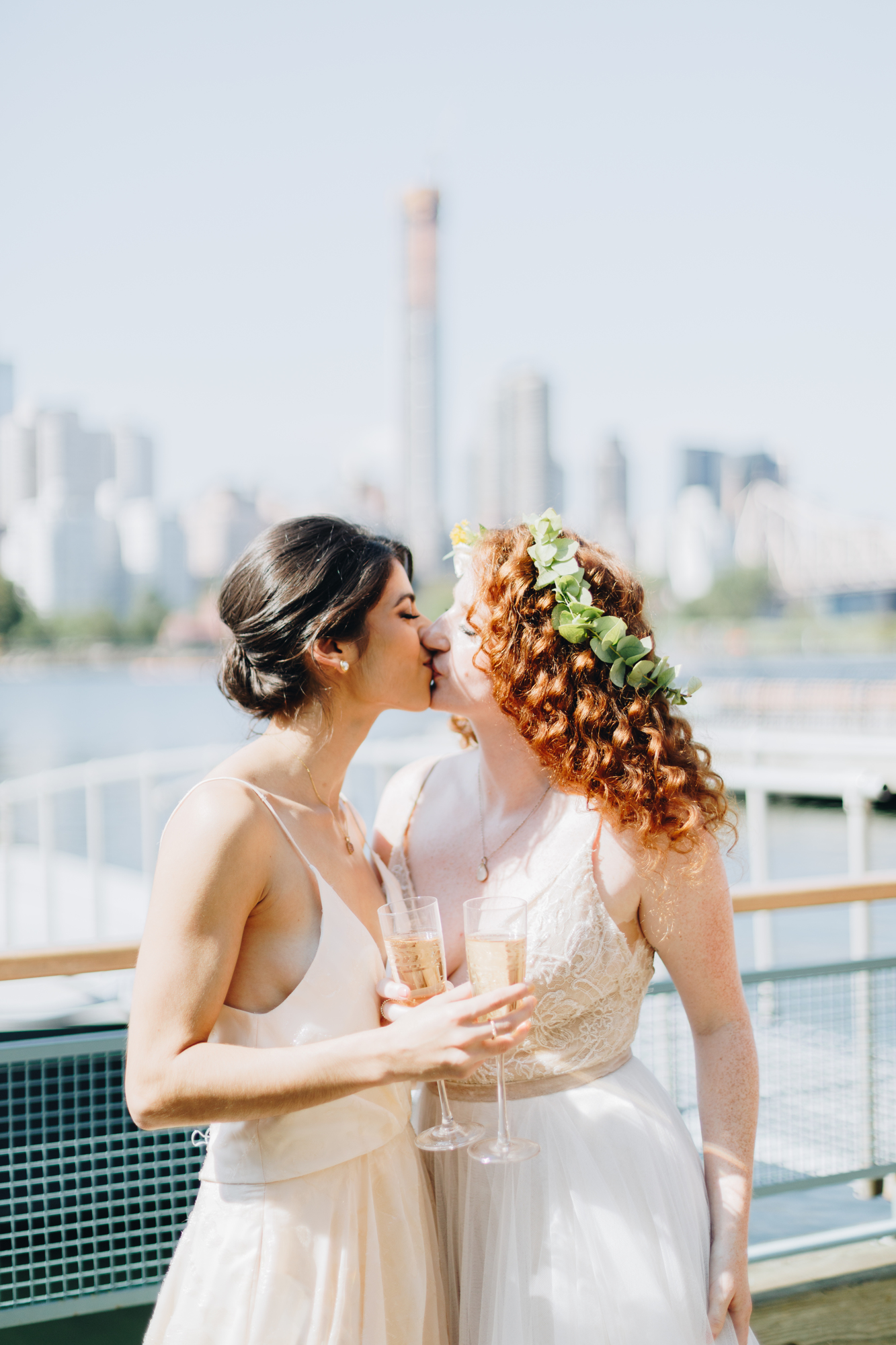 Intimate Radiant LGBTQ Wedding Inspiration at Sound River Studios