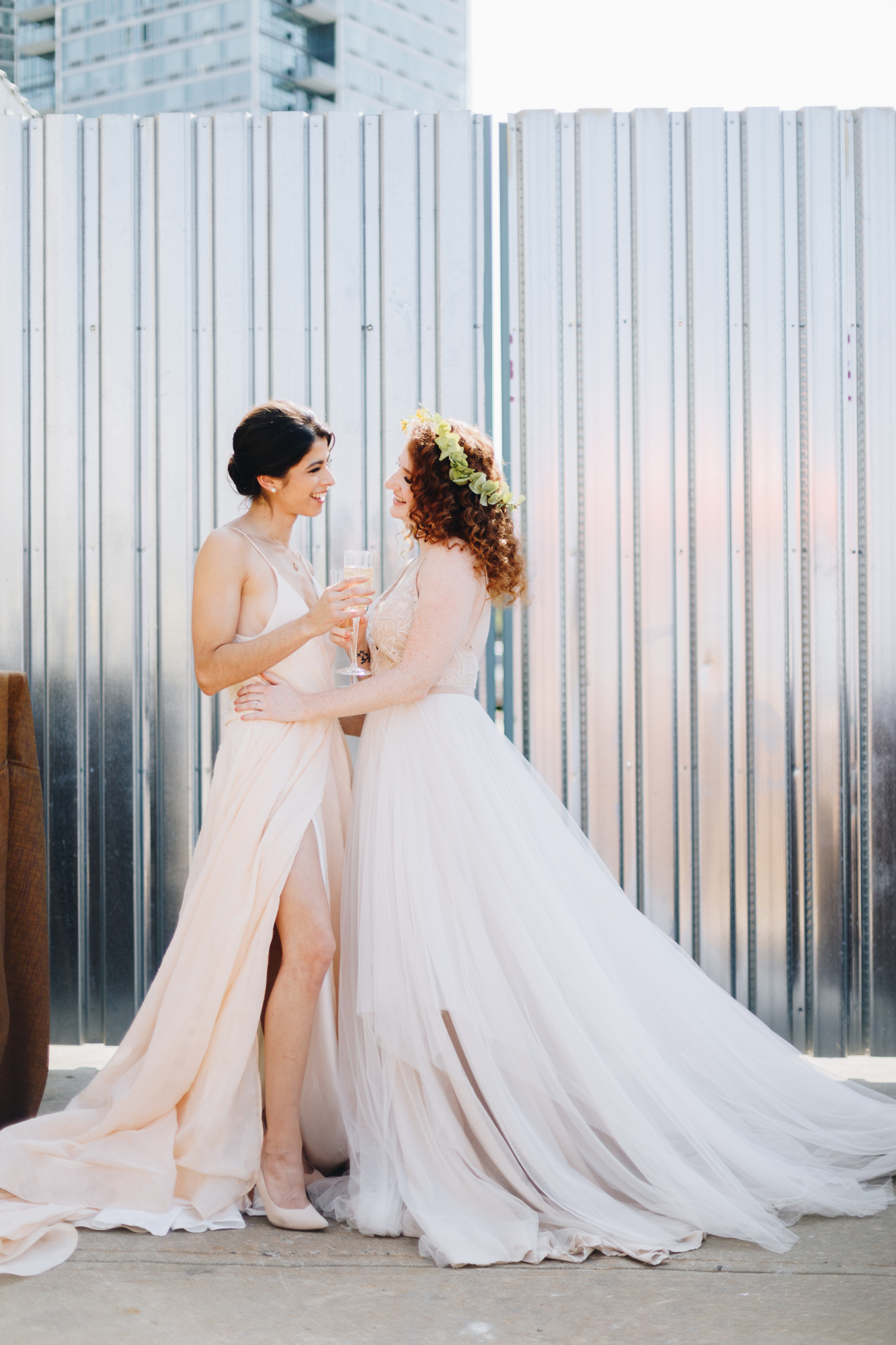Pretty Radiant LGBTQ Wedding Inspiration at Sound River Studios