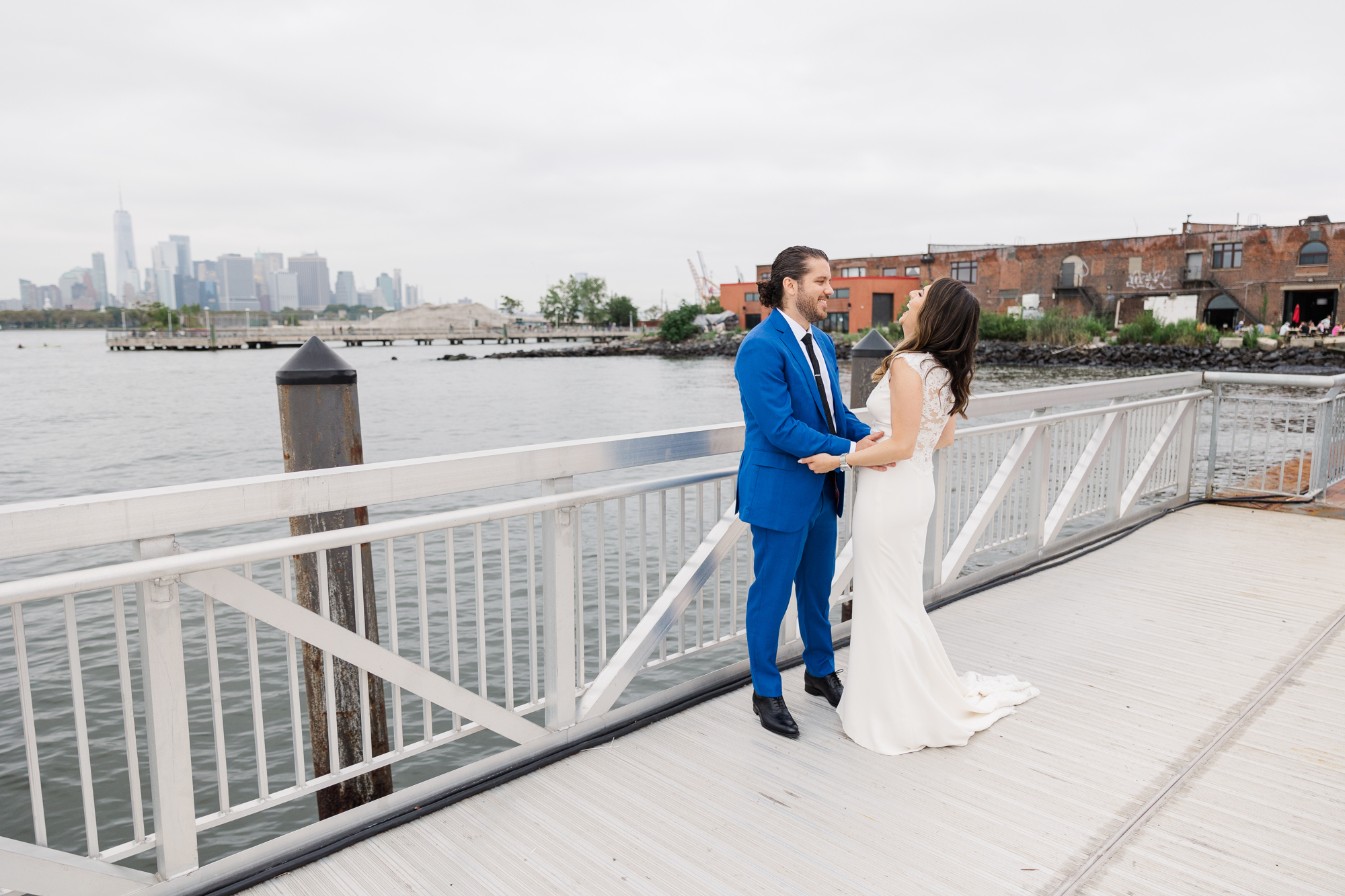 Fun and Candid Brooklyn Waterfront Wedding at Liberty Warehouse 