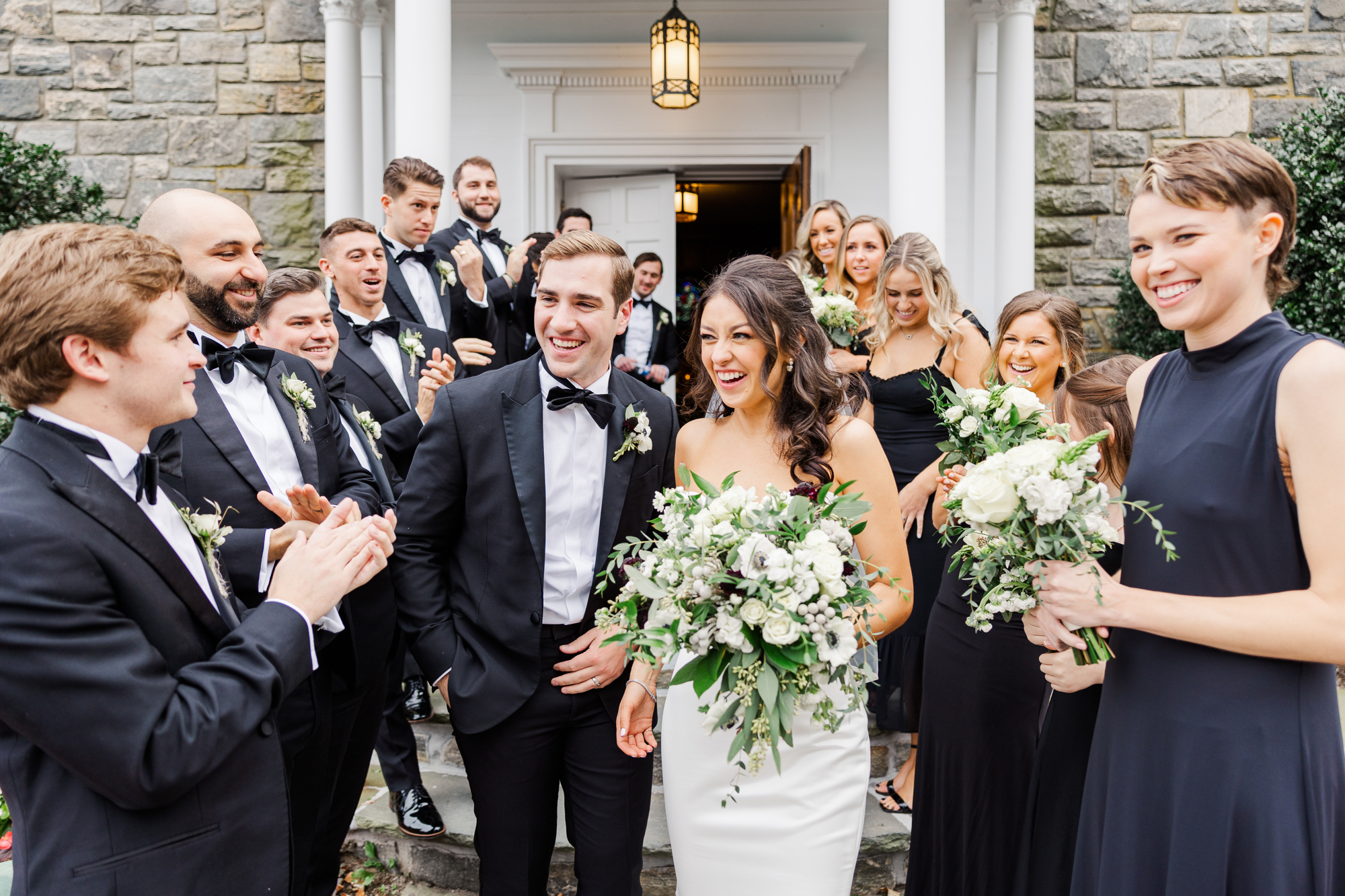 Candid Fall Wedding Photos at Blue Hill at Stone Barns in New York 