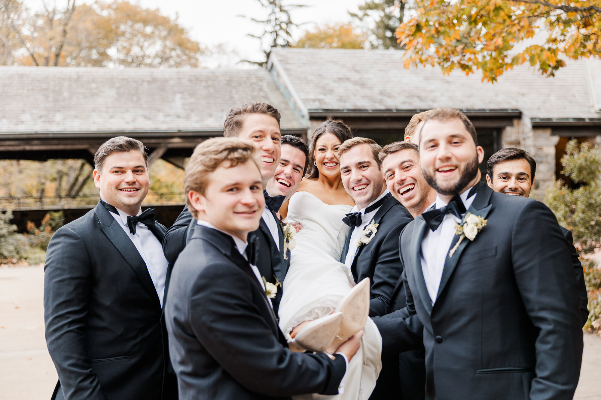 Classic Fall Wedding Photos at Blue Hill at Stone Barns in New York 